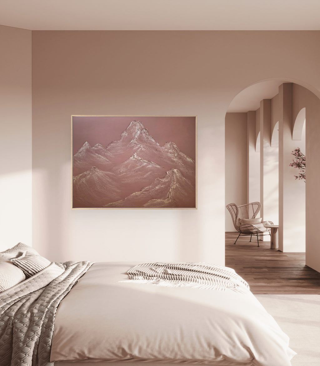 The Monumental Collection No. 13 - Large Textured Mountain Wall Art