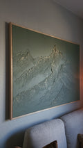 'Sage' Peaks - Textured Mountain Wall Art