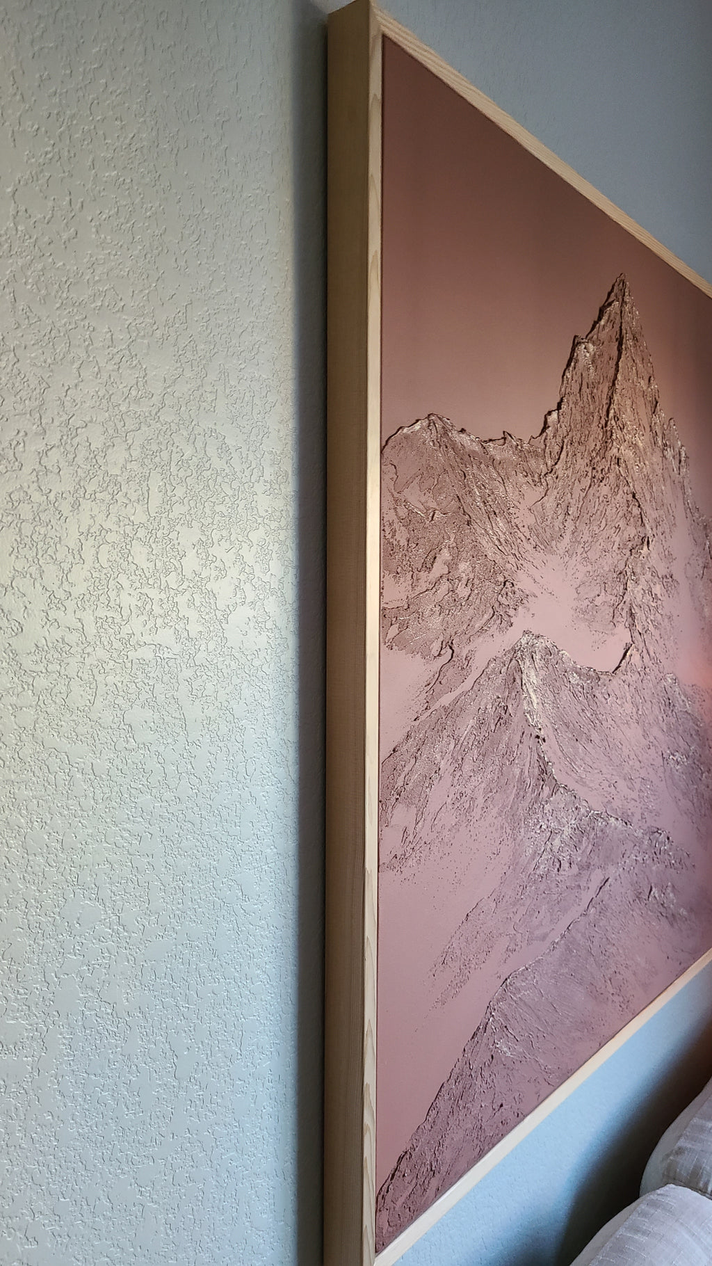'Rust' Peaks - Textured Mountain Wall Art