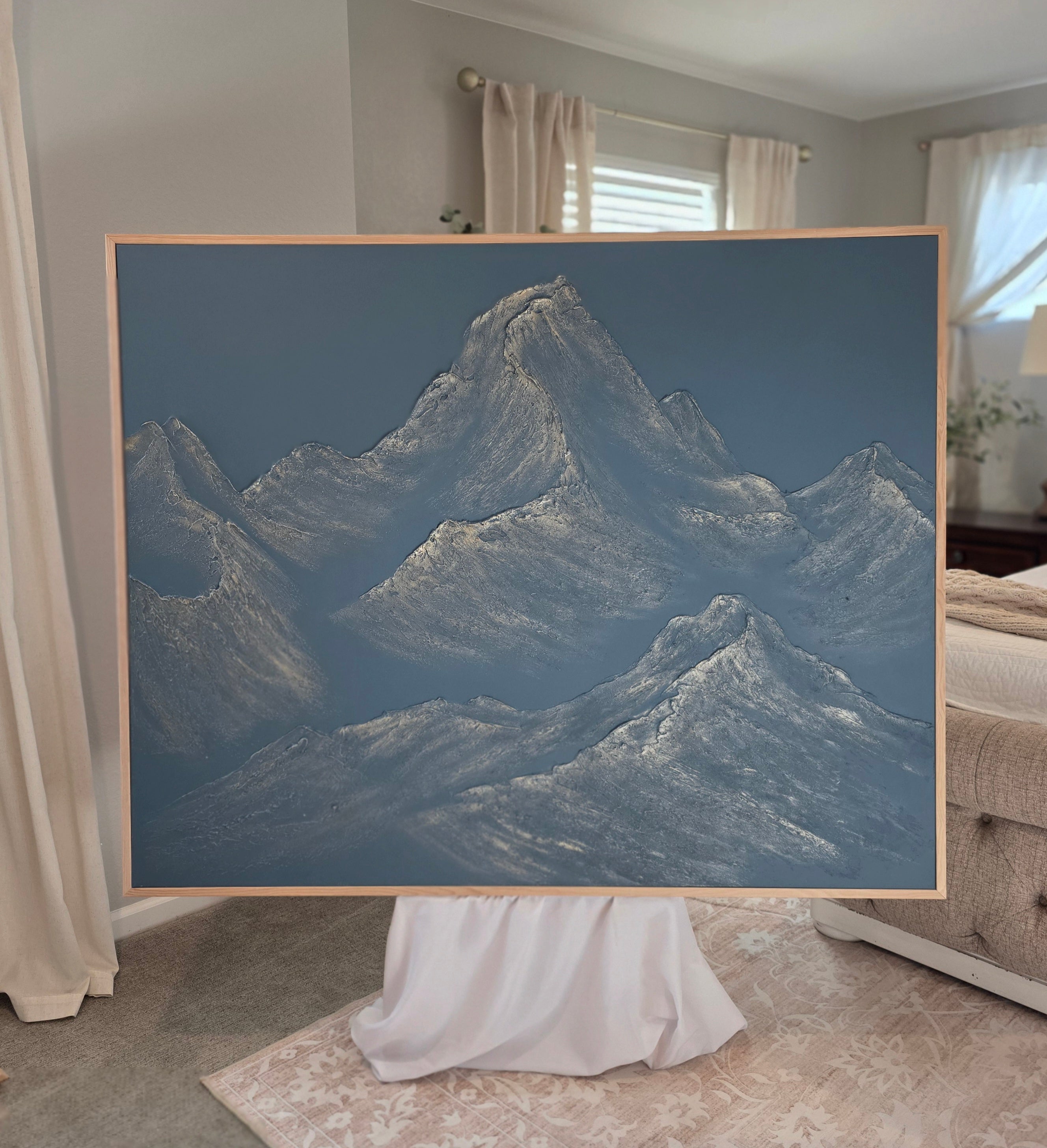 The Monumental Collection No. 1 - Large Textured Mountain Wall Art