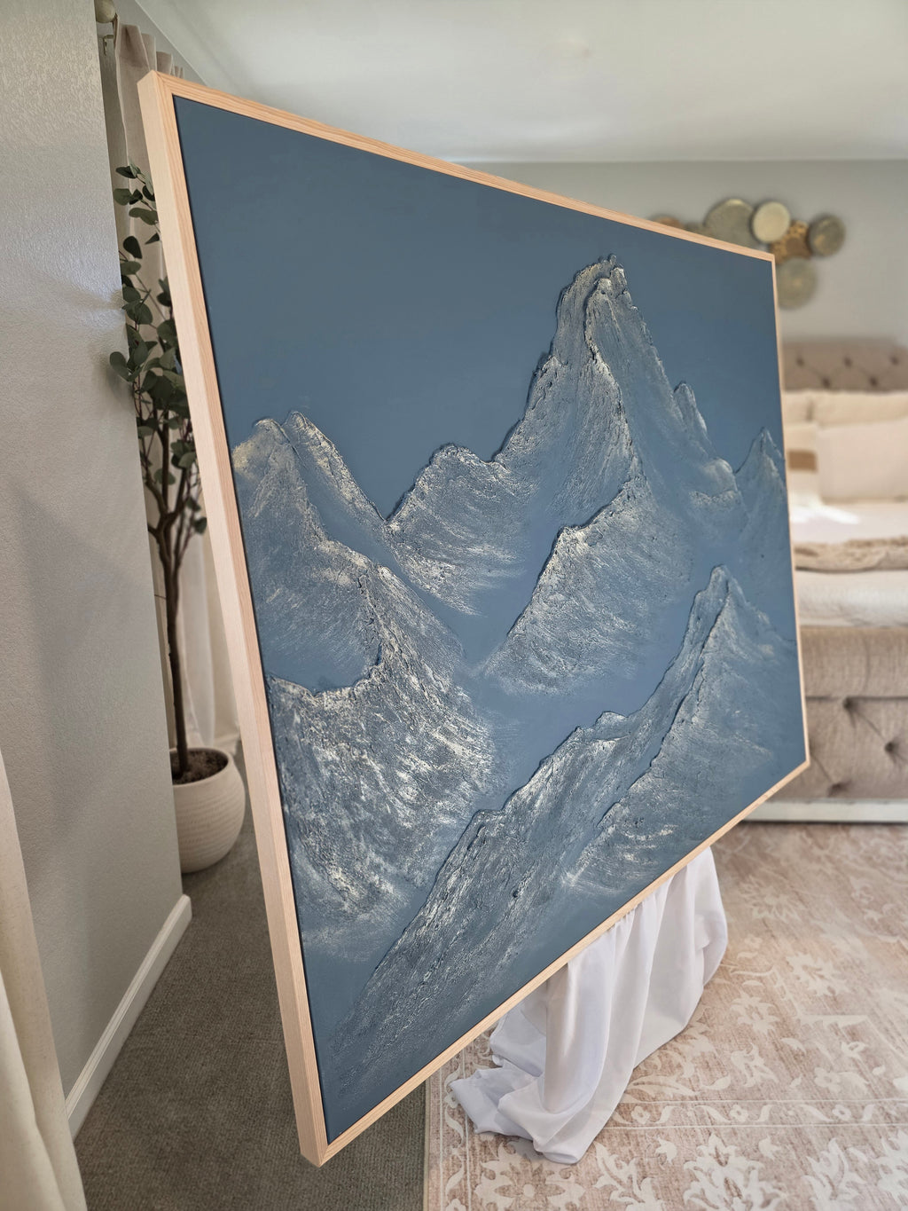 The Monumental Collection No. 1 - Large Textured Mountain Wall Art