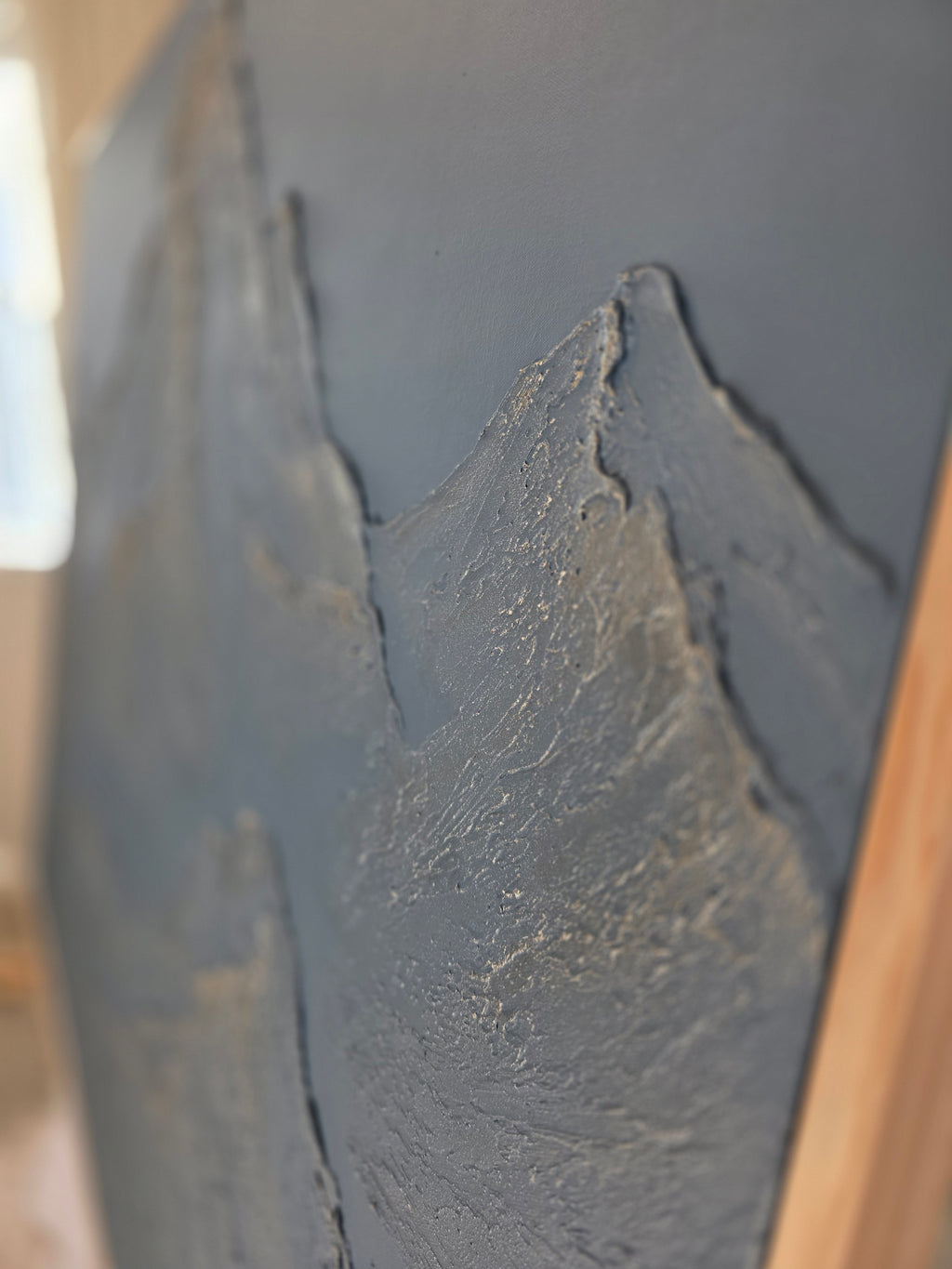 The Monumental Collection No. 1 - Large Textured Mountain Wall Art