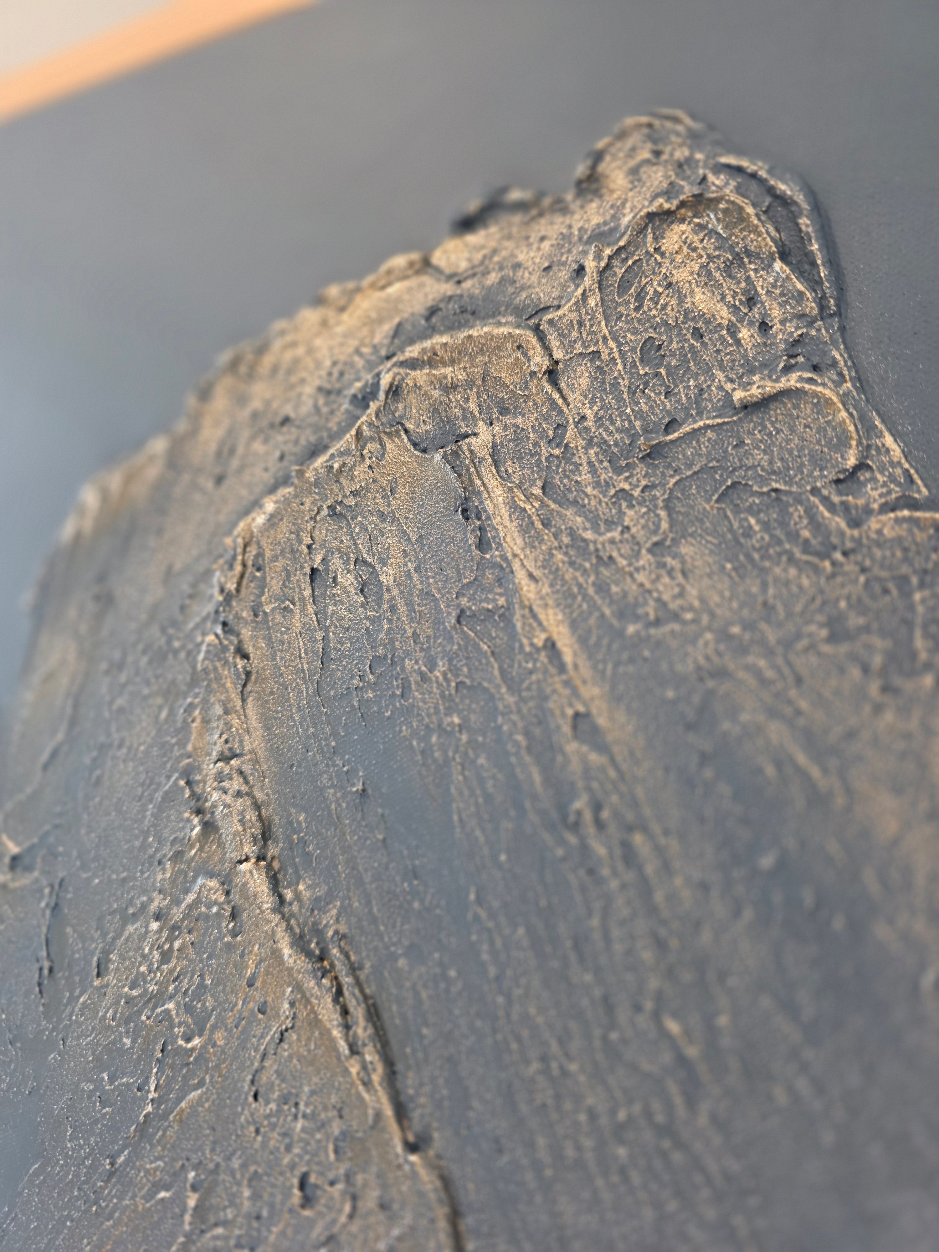 The Monumental Collection No. 1 - Large Textured Mountain Wall Art