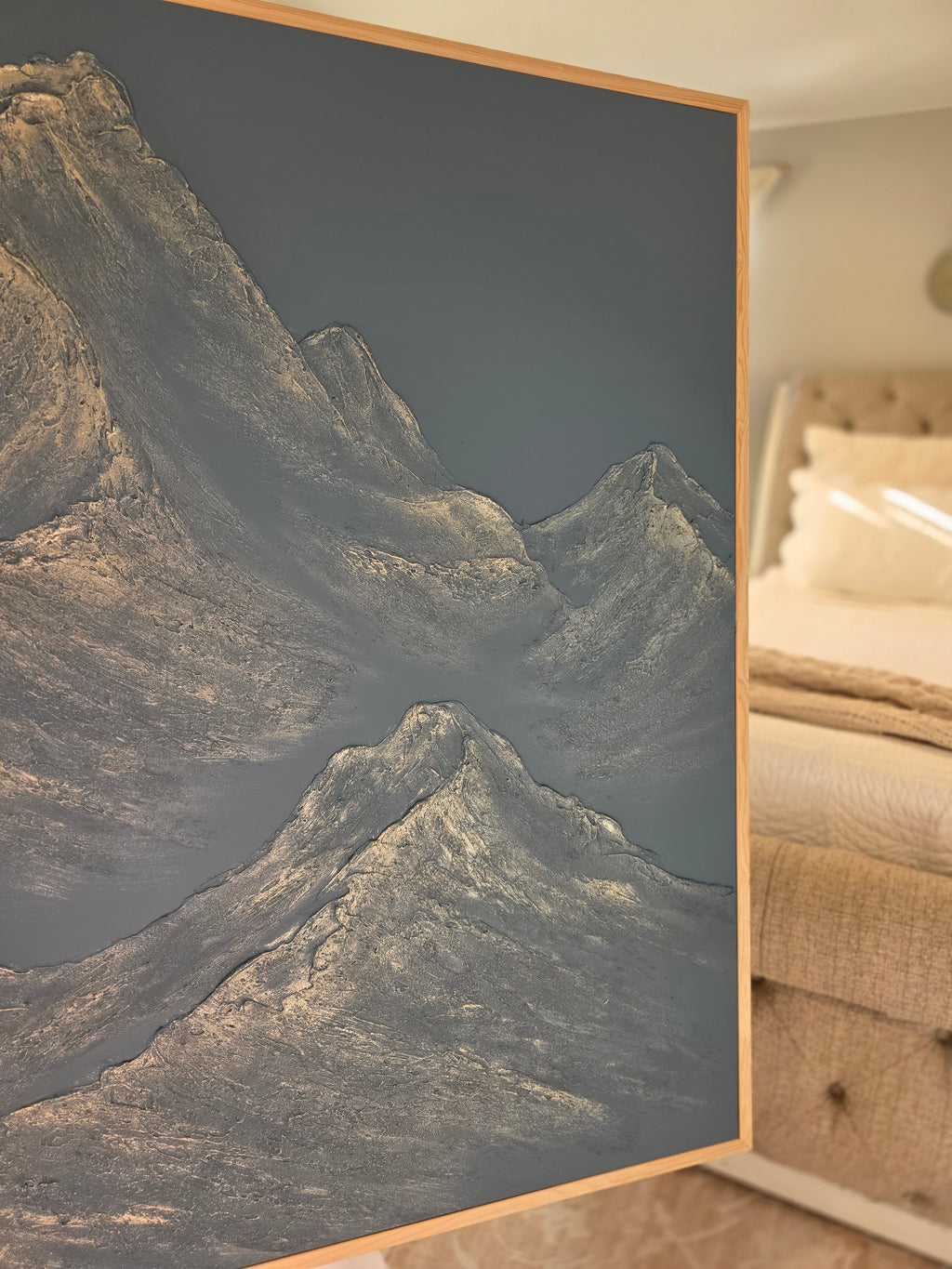 The Monumental Collection No. 1 - Large Textured Mountain Wall Art
