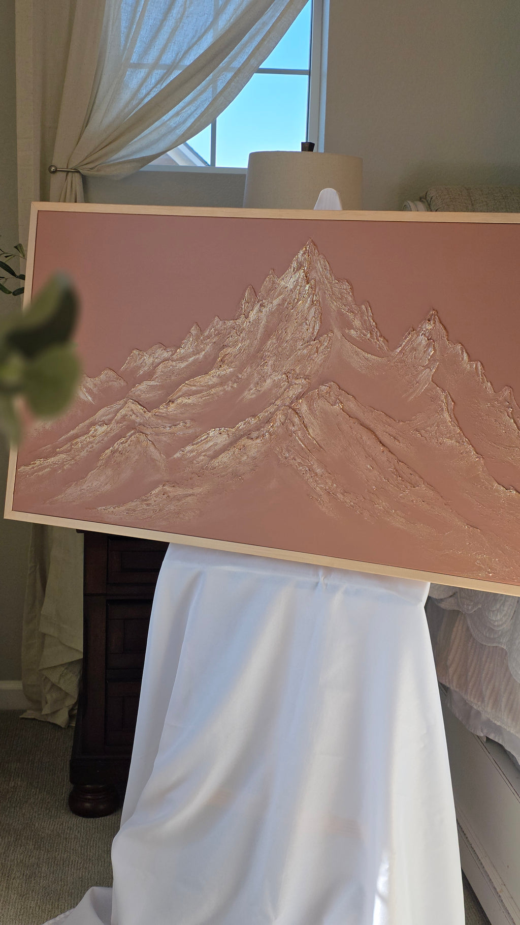 The Monumental Collection No. 4 - Large Textured Mountain Wall Art