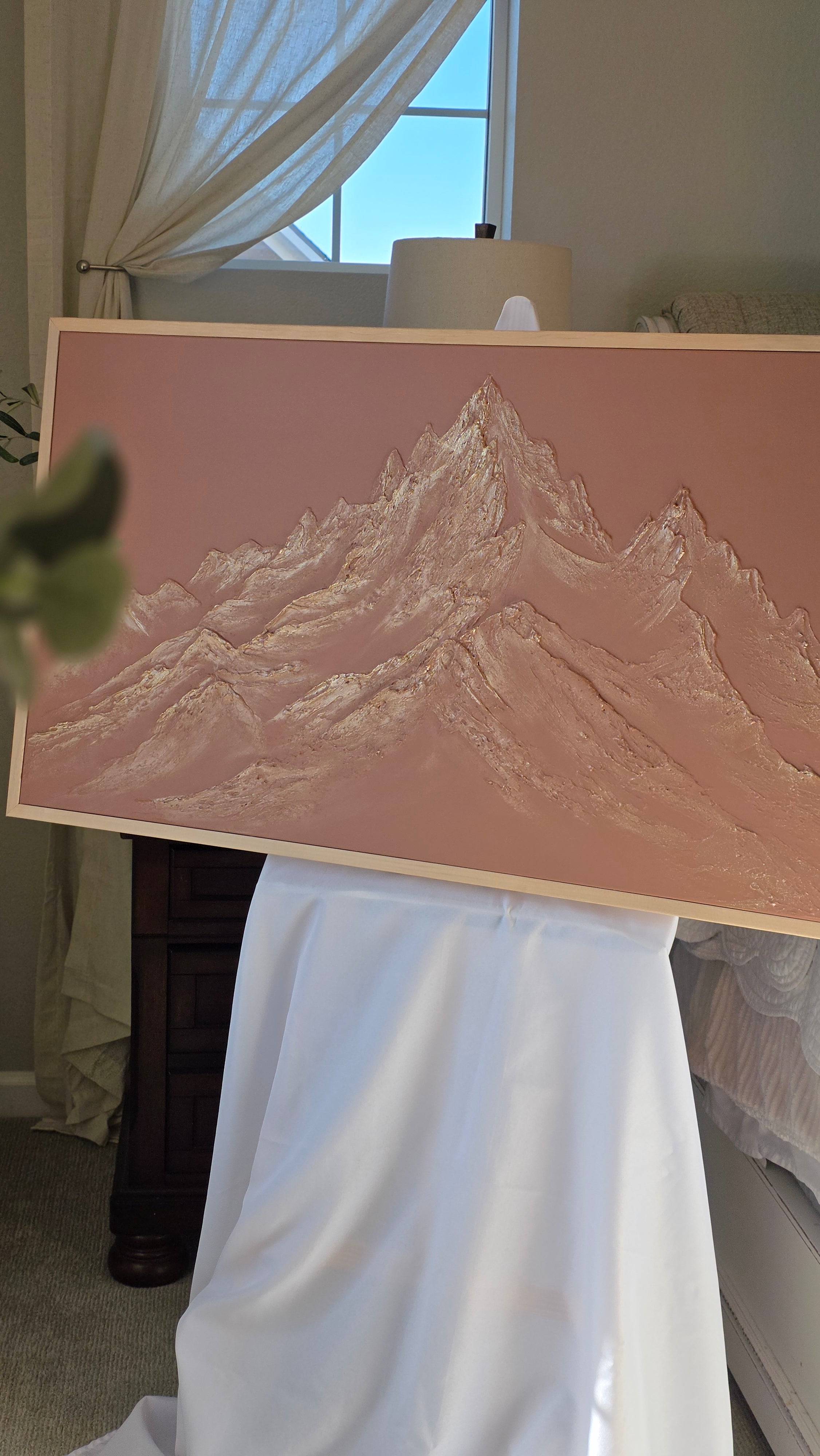 The Monumental Collection No. 4 - Large Textured Mountain Wall Art