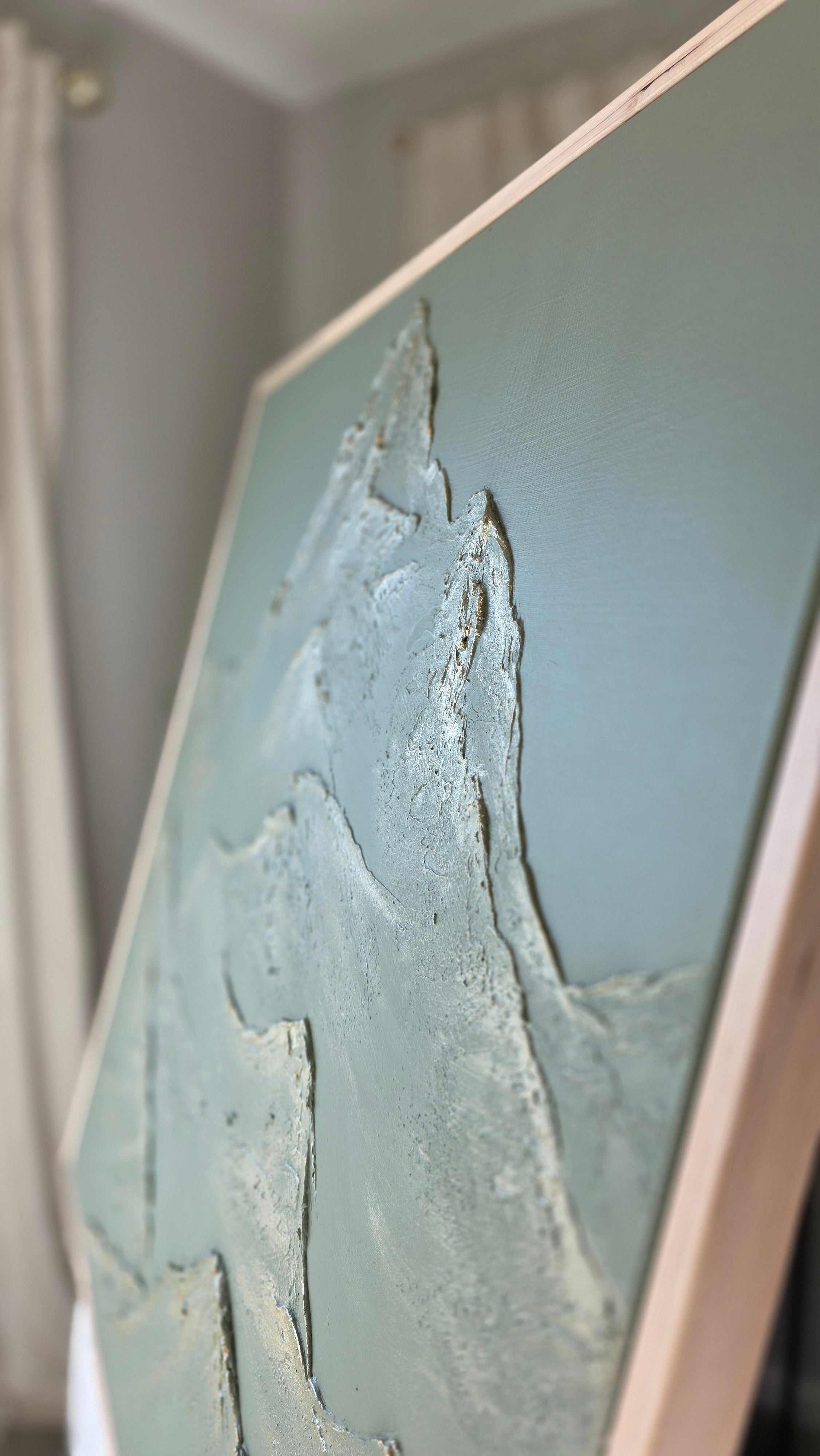The Monumental Collection No. 5 - Large Textured Mountain Wall Art