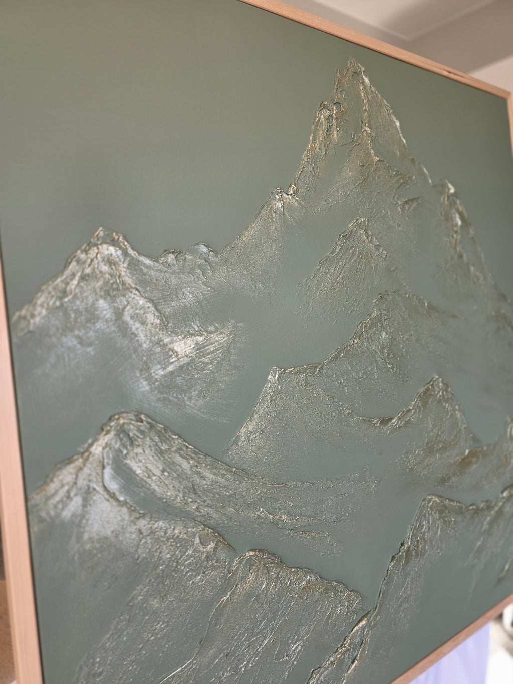 The Monumental Collection No. 5 - Large Textured Mountain Wall Art