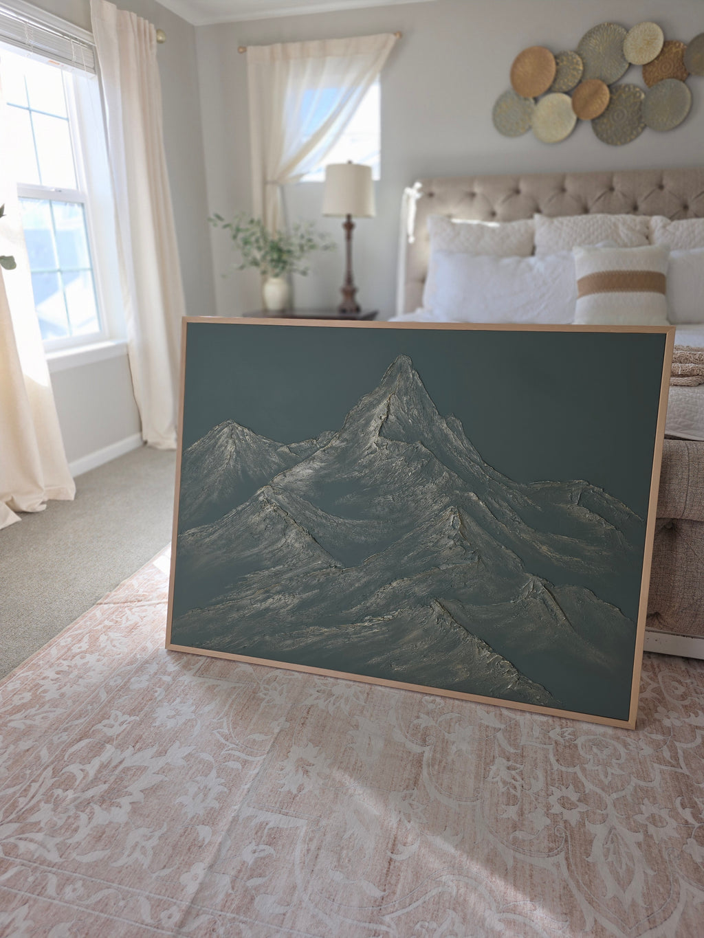 The Monumental Collection No. 6 - Large Textured Mountain Wall Art