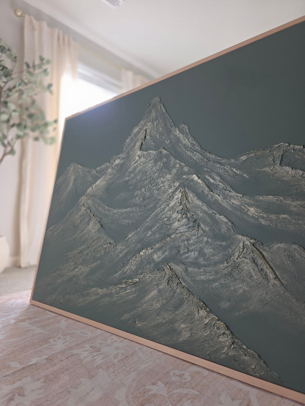 The Monumental Collection No. 6 - Large Textured Mountain Wall Art