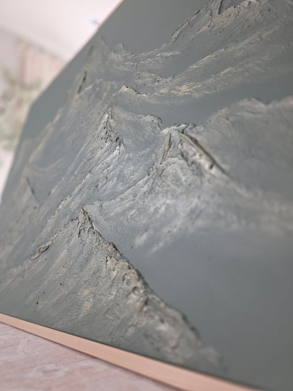 The Monumental Collection No. 6 - Large Textured Mountain Wall Art