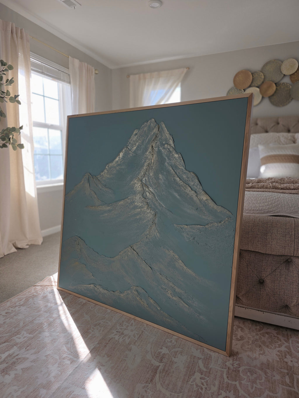 The Monumental Collection No. 7 - Large Textured Mountain Wall Art