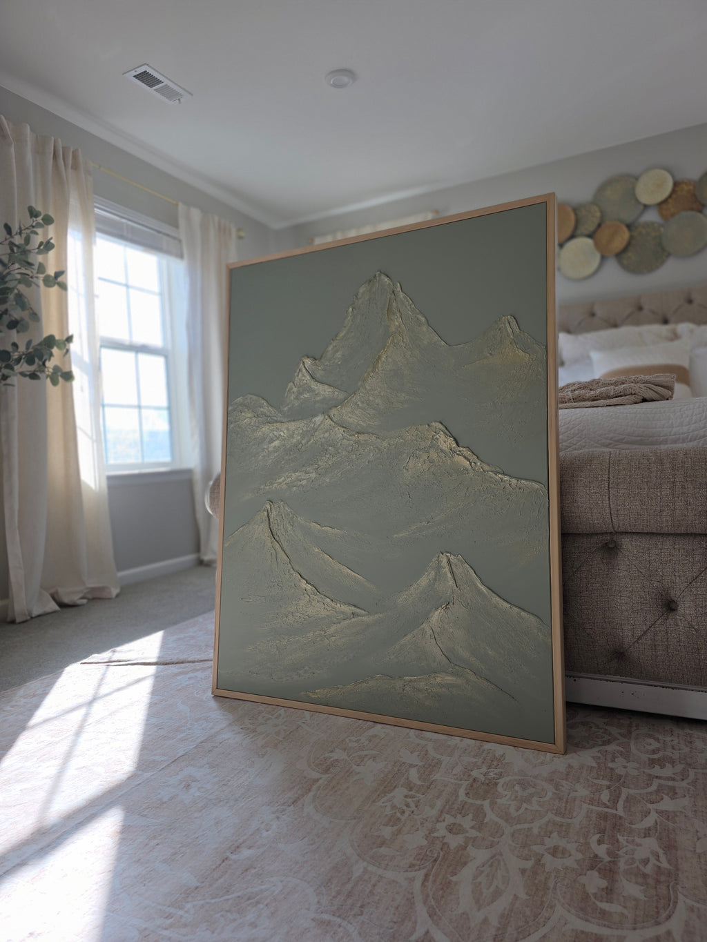 The Monumental Collection No. 8 - Large Textured Mountain Wall Art