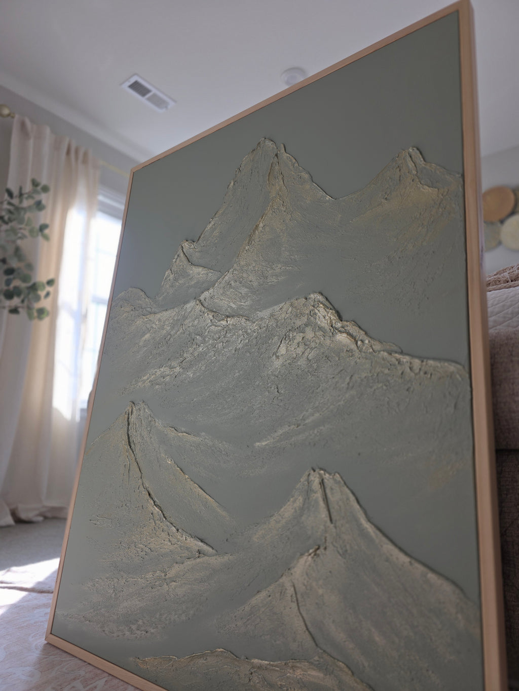 The Monumental Collection No. 8 - Large Textured Mountain Wall Art