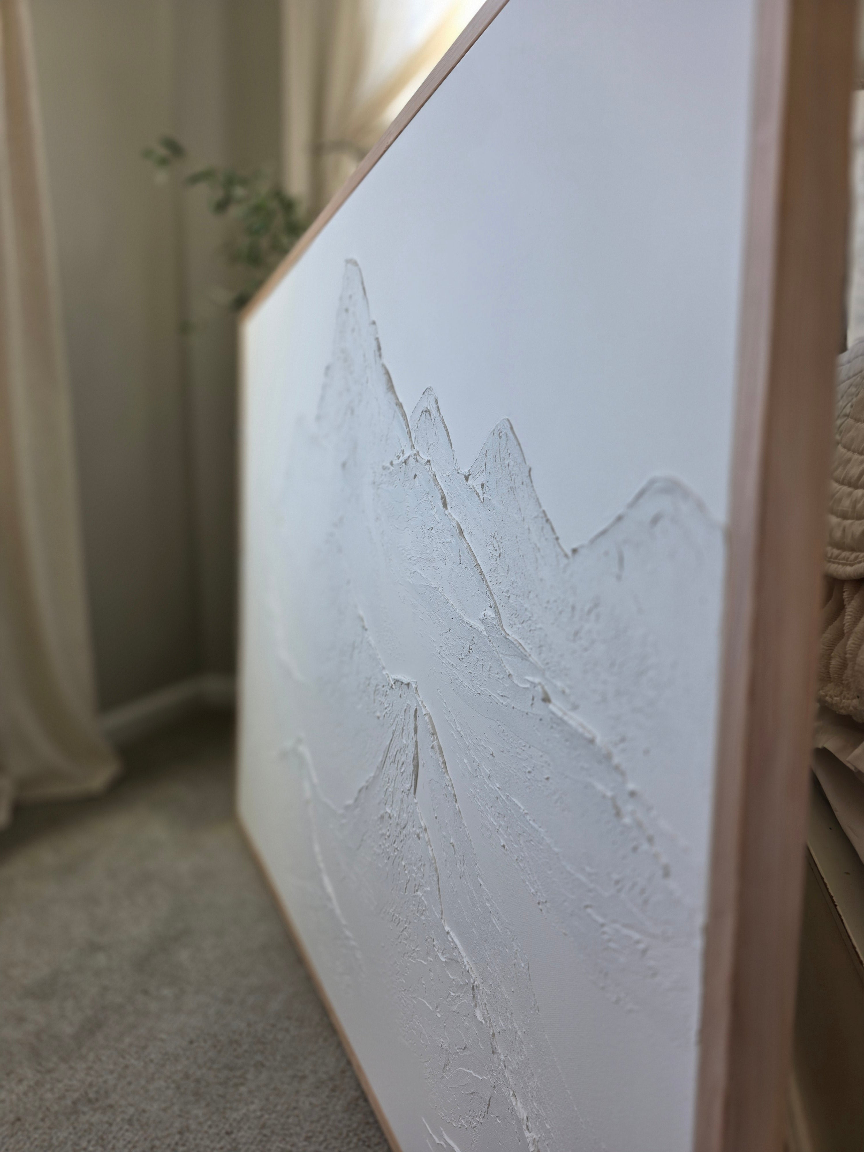 The Monumental Collection No. 9 - Large Textured Mountain Wall Art