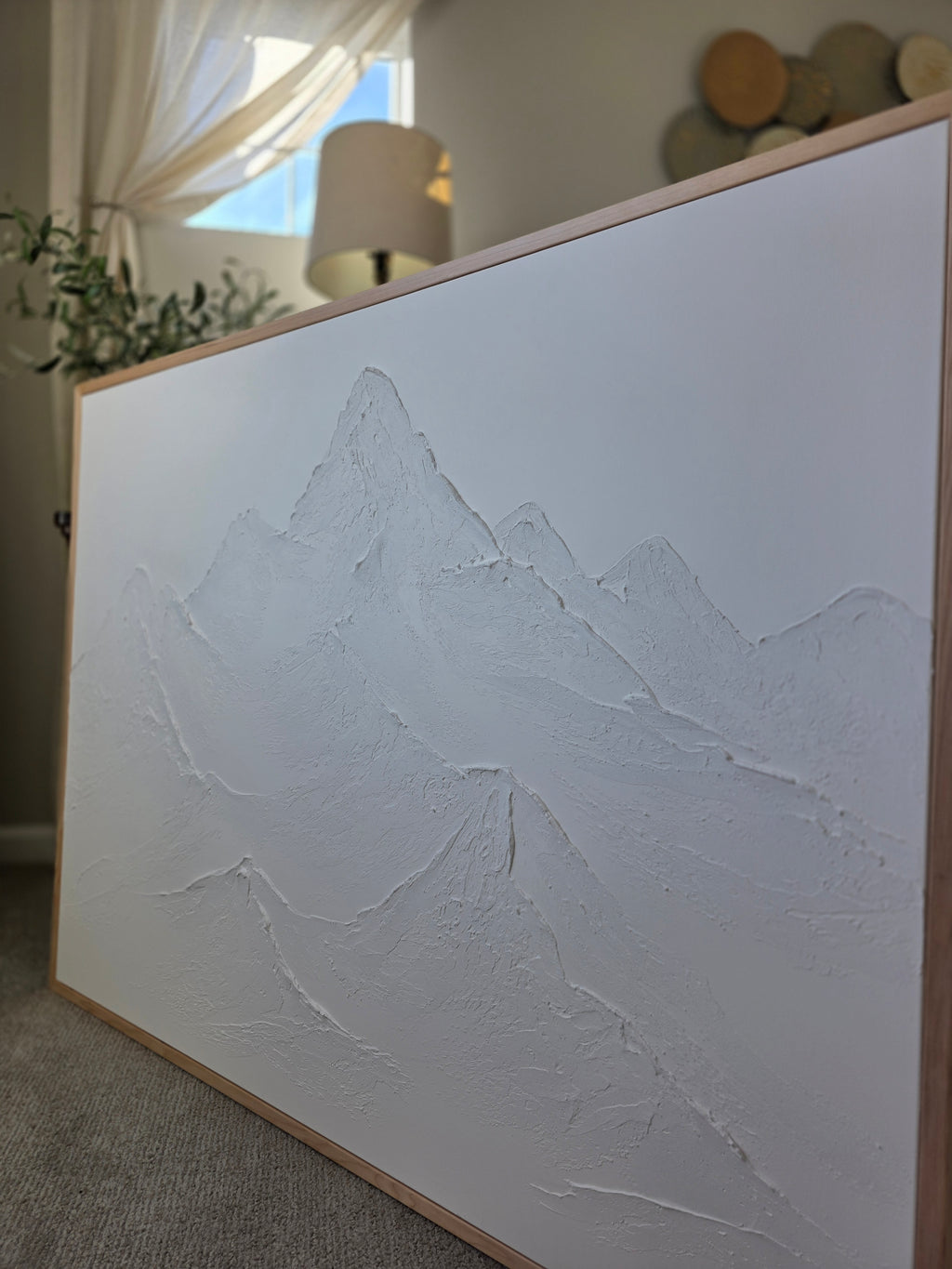 The Monumental Collection No. 9 - Large Textured Mountain Wall Art