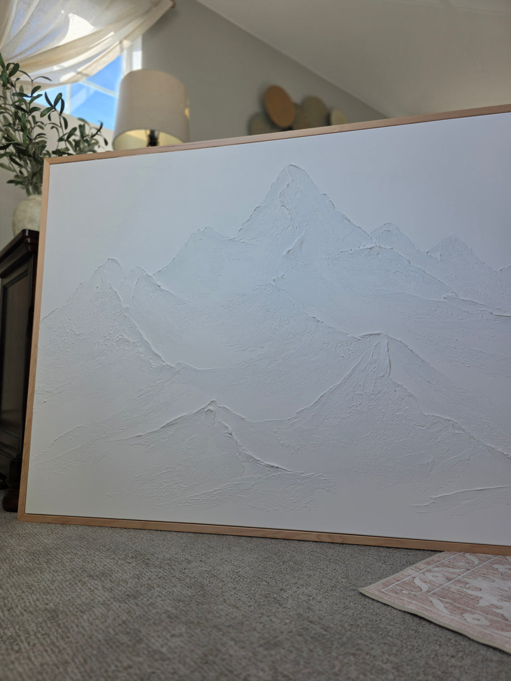 The Monumental Collection No. 9 - Large Textured Mountain Wall Art