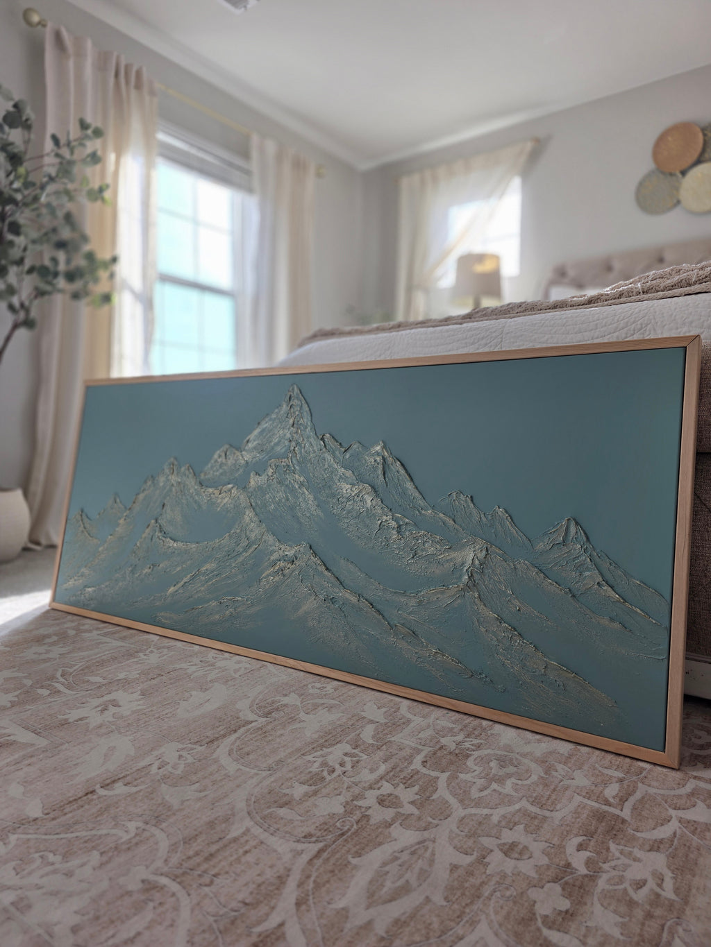 The Monumental Collection No. 10 - Large Textured Mountain Wall Art