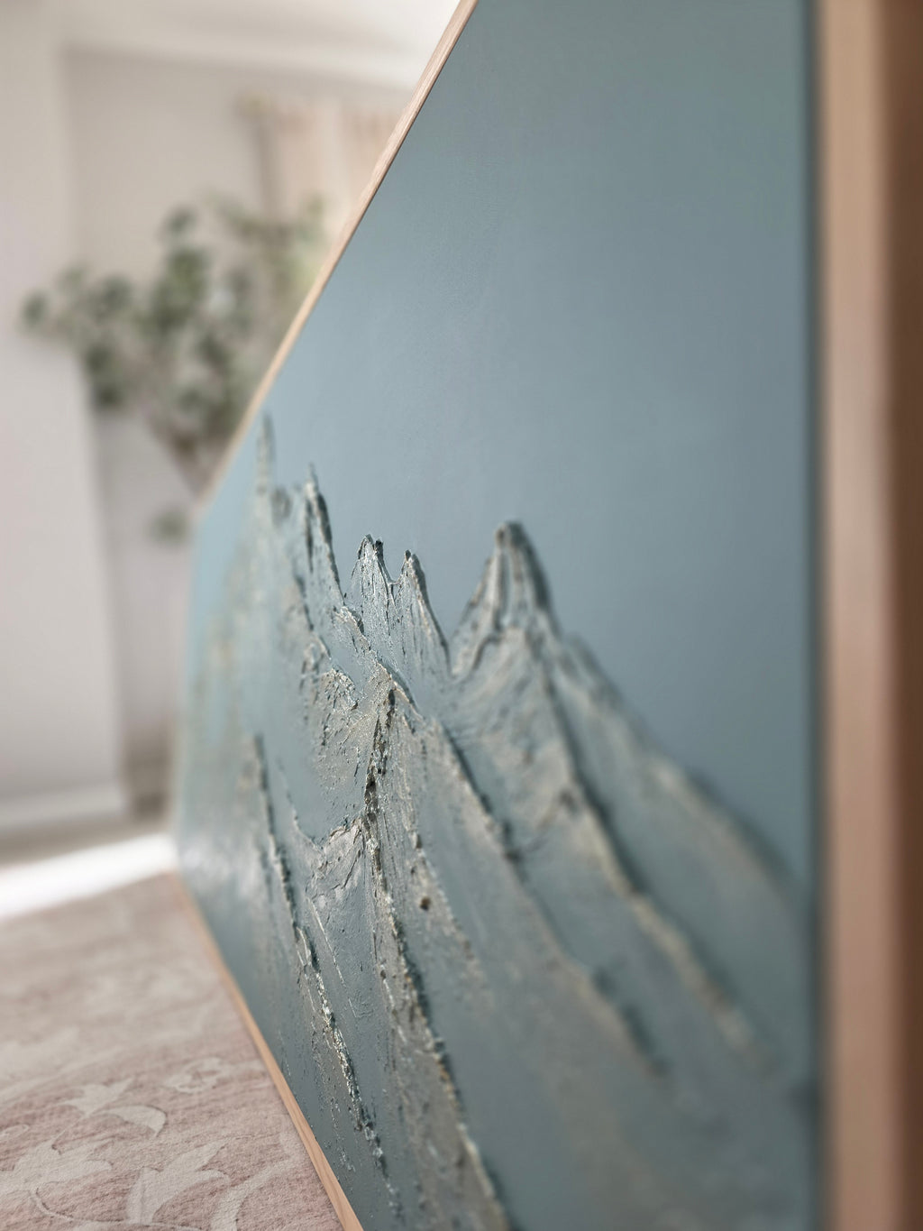 The Monumental Collection No. 10 - Large Textured Mountain Wall Art