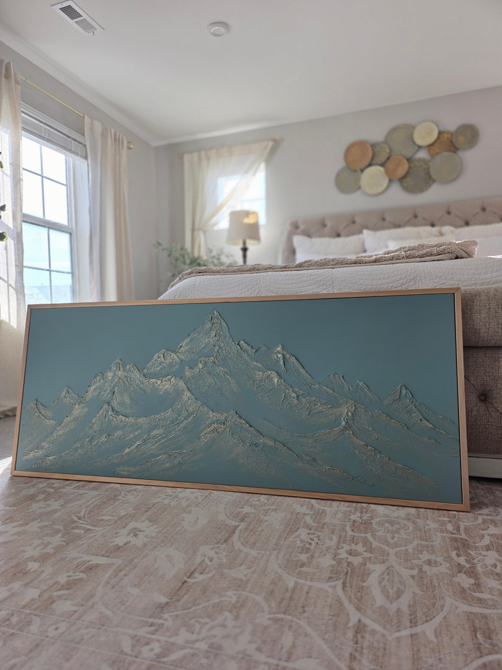 The Monumental Collection No. 10 - Large Textured Mountain Wall Art