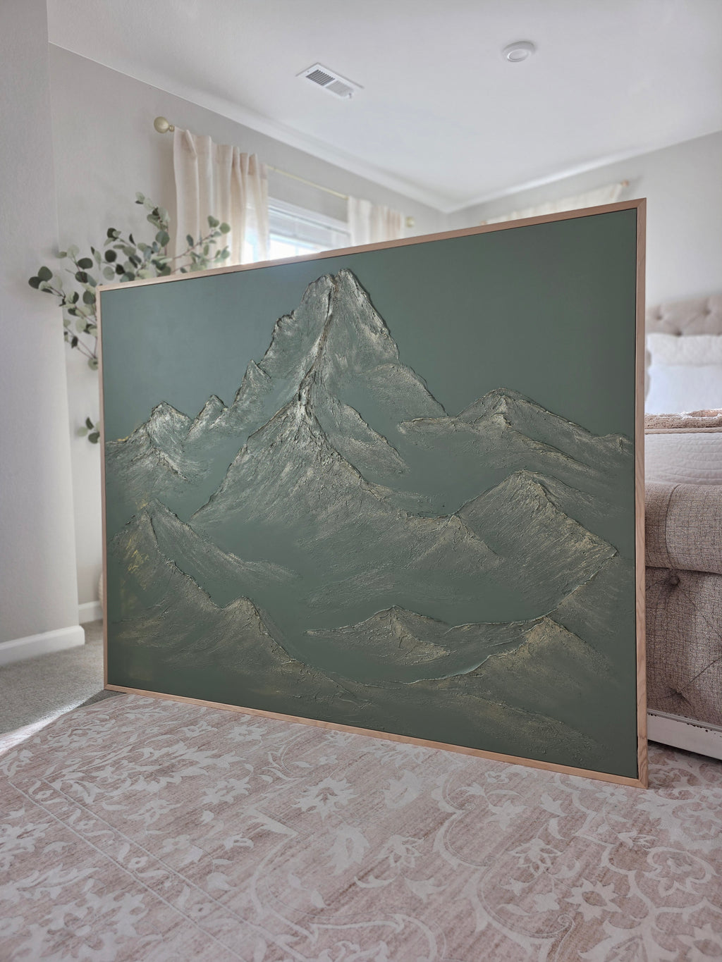 The Monumental Collection No. 11 - Large Textured Mountain Wall Art