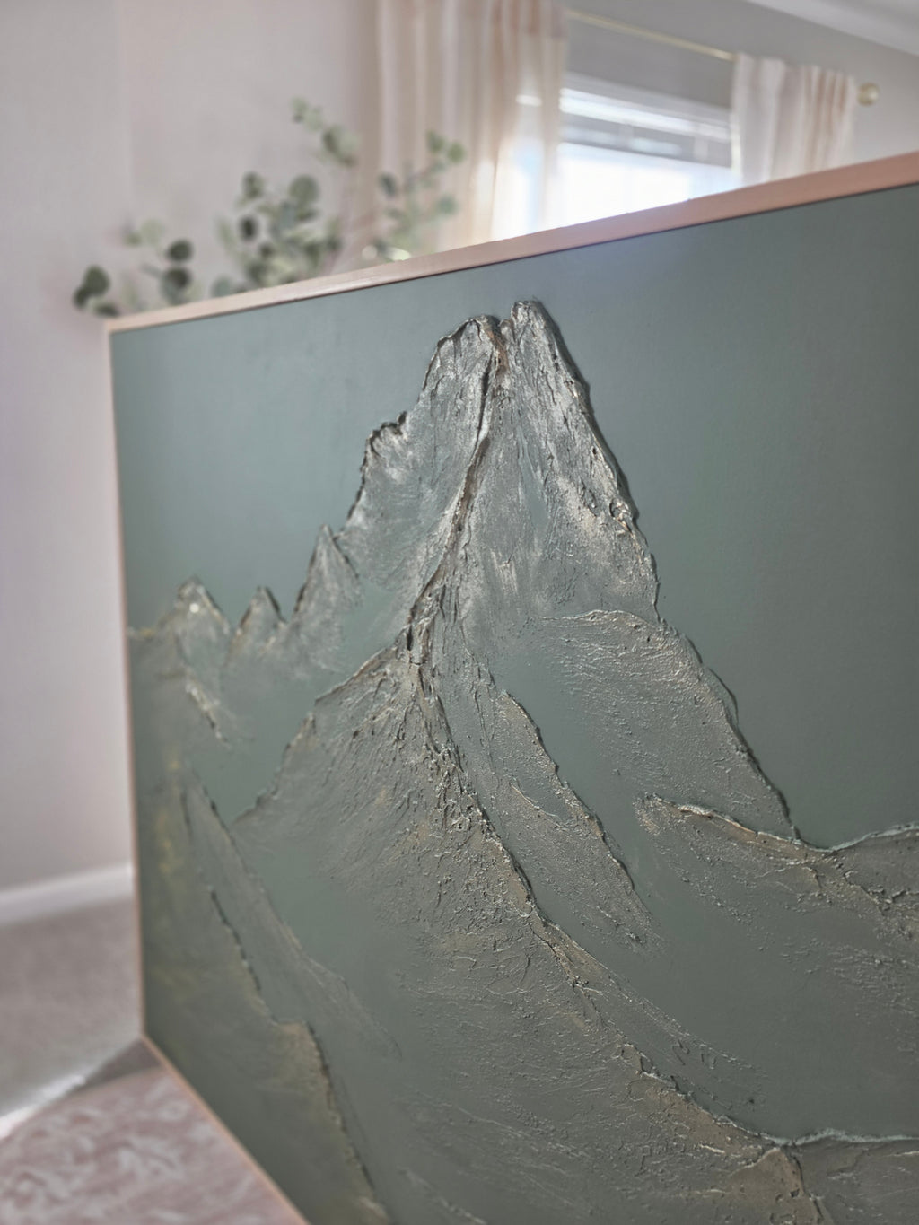 The Monumental Collection No. 11 - Large Textured Mountain Wall Art