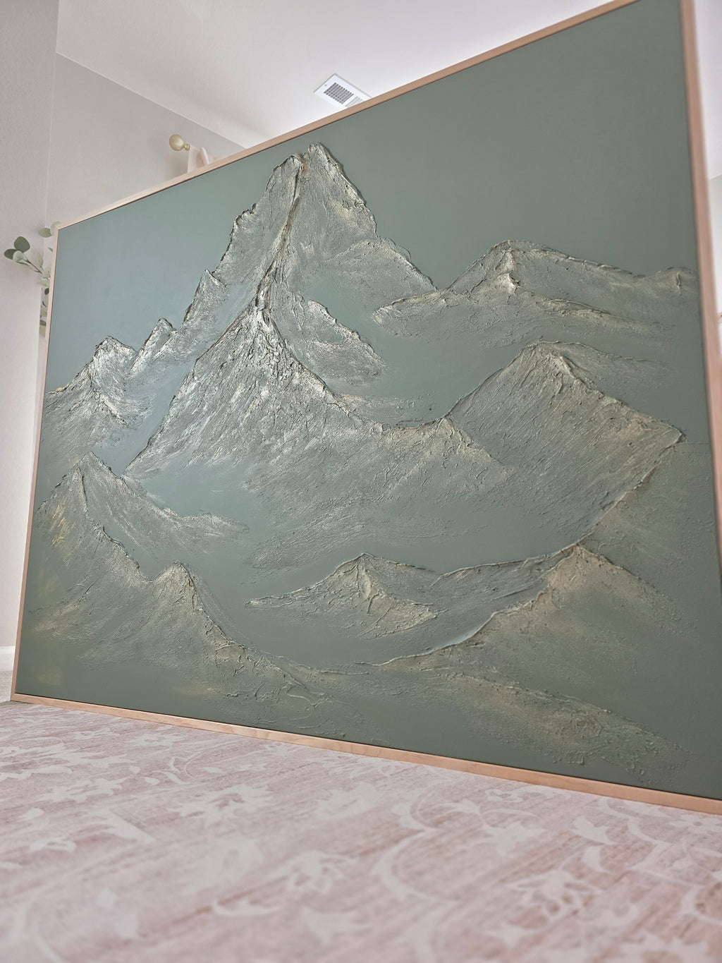 The Monumental Collection No. 11 - Large Textured Mountain Wall Art