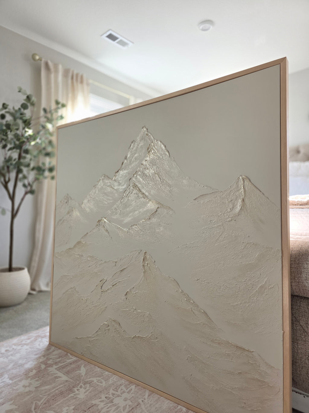 The Monumental Collection No. 12 - Large Textured Mountain Wall Art