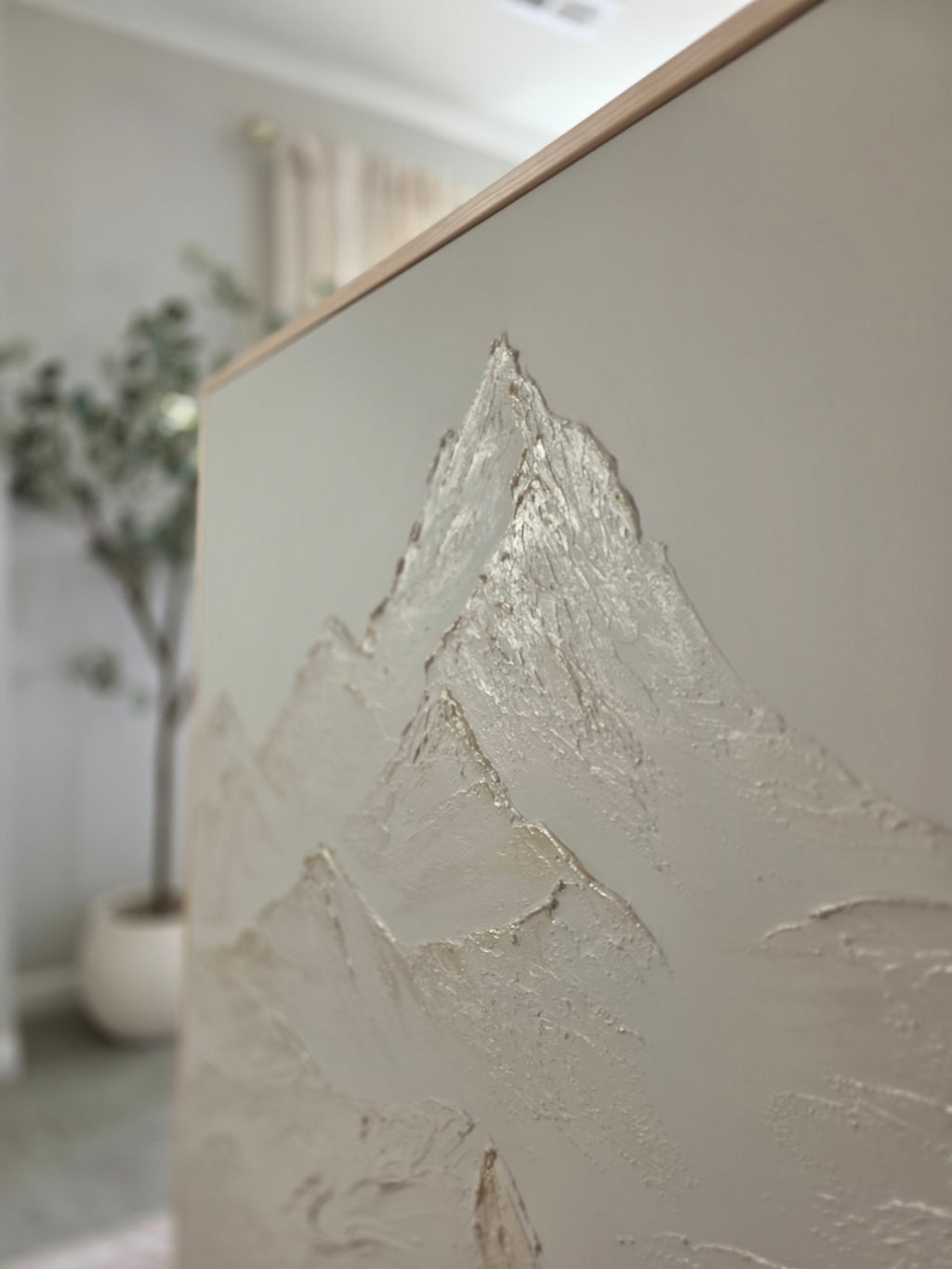 The Monumental Collection No. 12 - Large Textured Mountain Wall Art