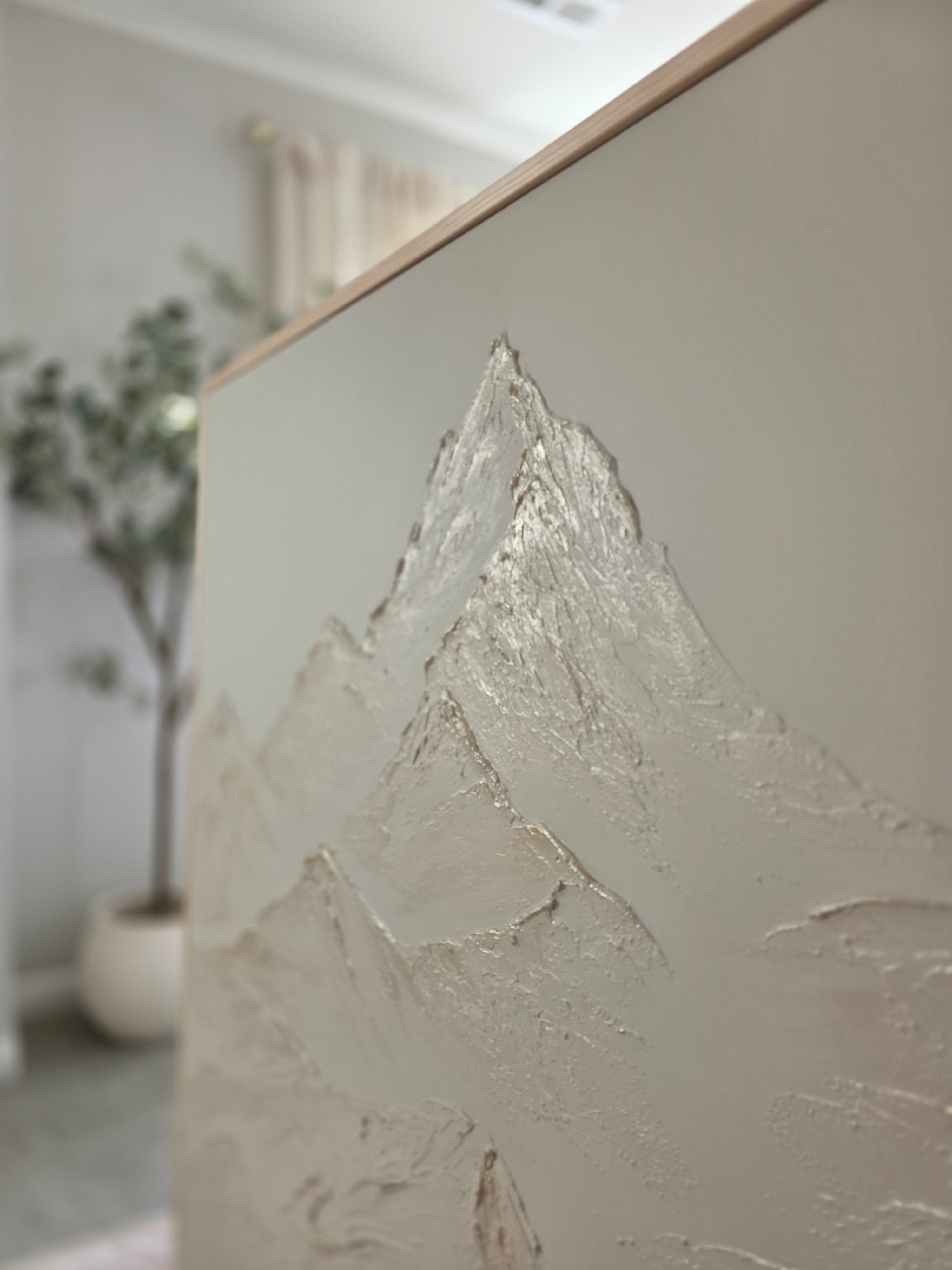 The Monumental Collection No. 12 - Large Textured Mountain Wall Art