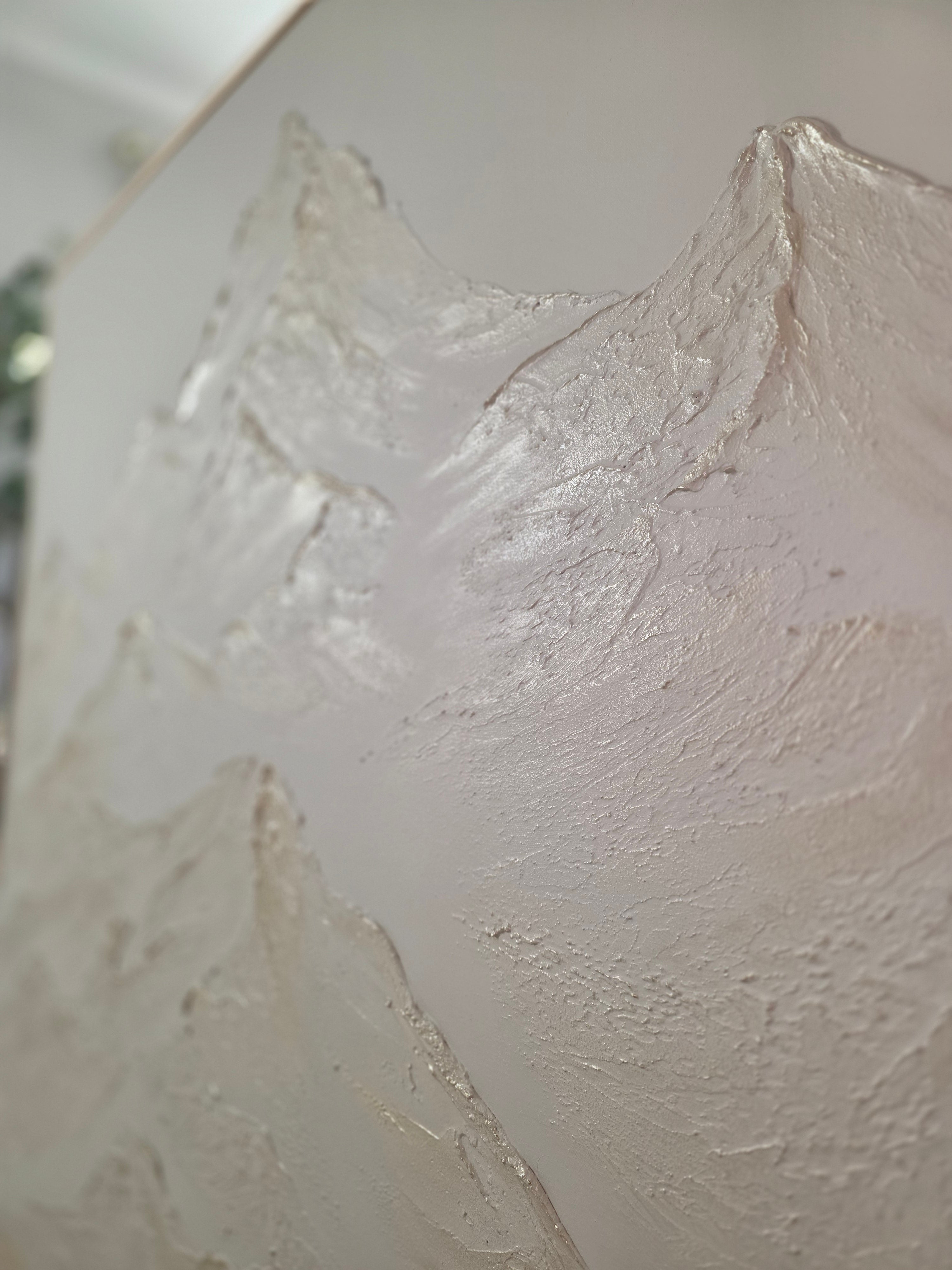 The Monumental Collection No. 12 - Large Textured Mountain Wall Art