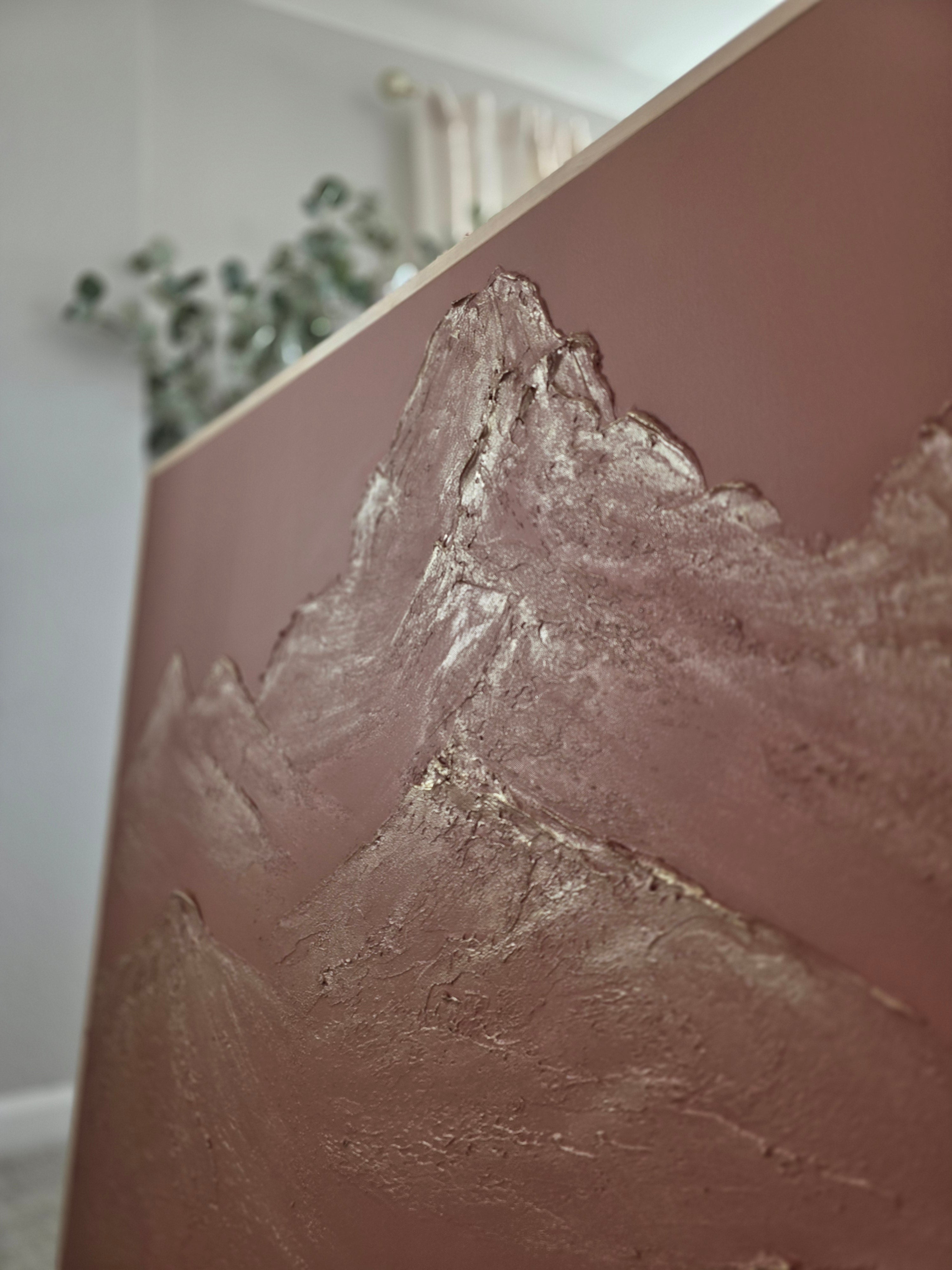 The Monumental Collection No. 13 - Large Textured Mountain Wall Art