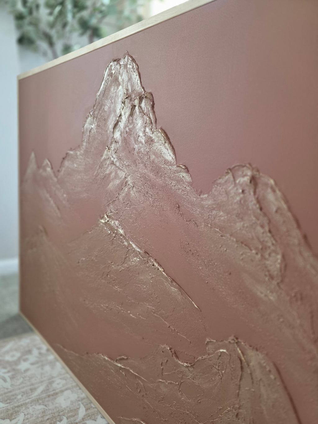 The Monumental Collection No. 13 - Large Textured Mountain Wall Art