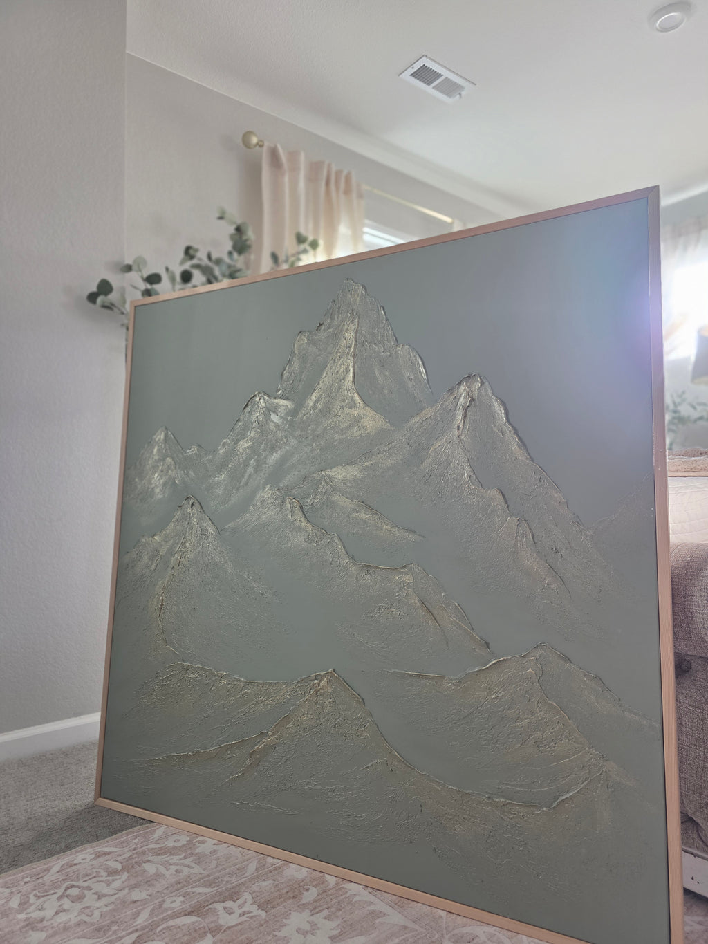 The Monumental Collection No. 14 - Large Textured Mountain Wall Art