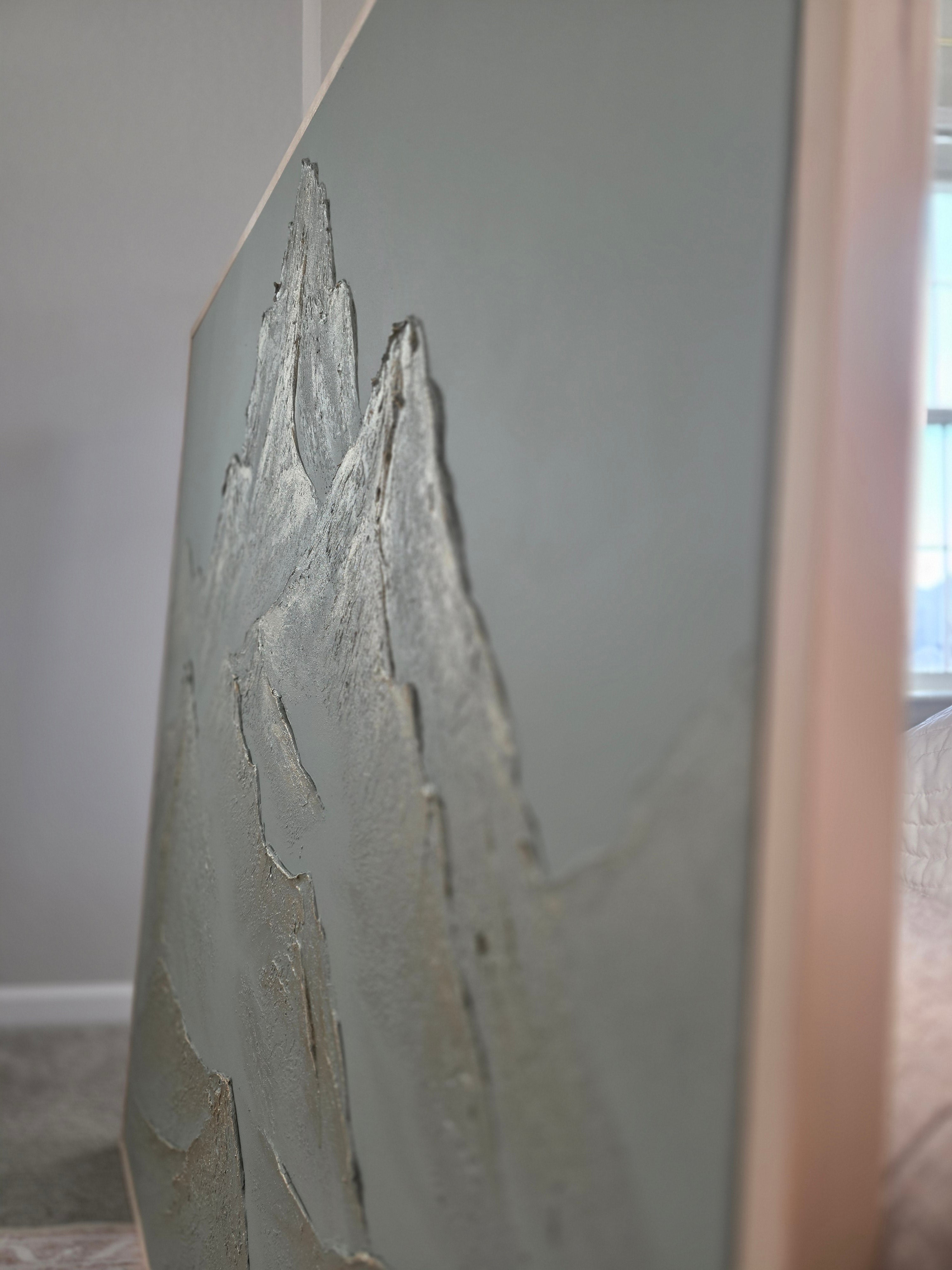 The Monumental Collection No. 14 - Large Textured Mountain Wall Art