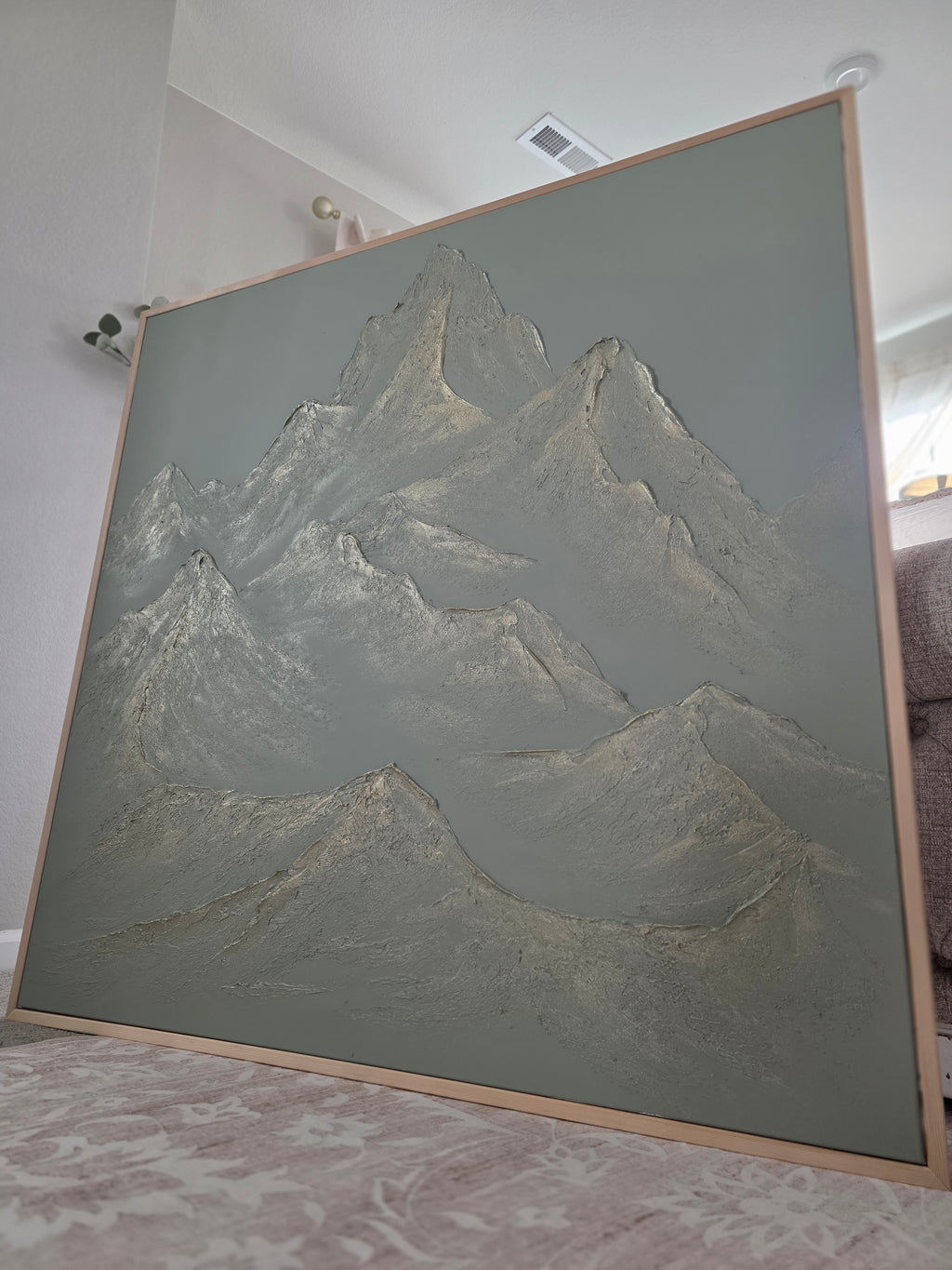 The Monumental Collection No. 14 - Large Textured Mountain Wall Art