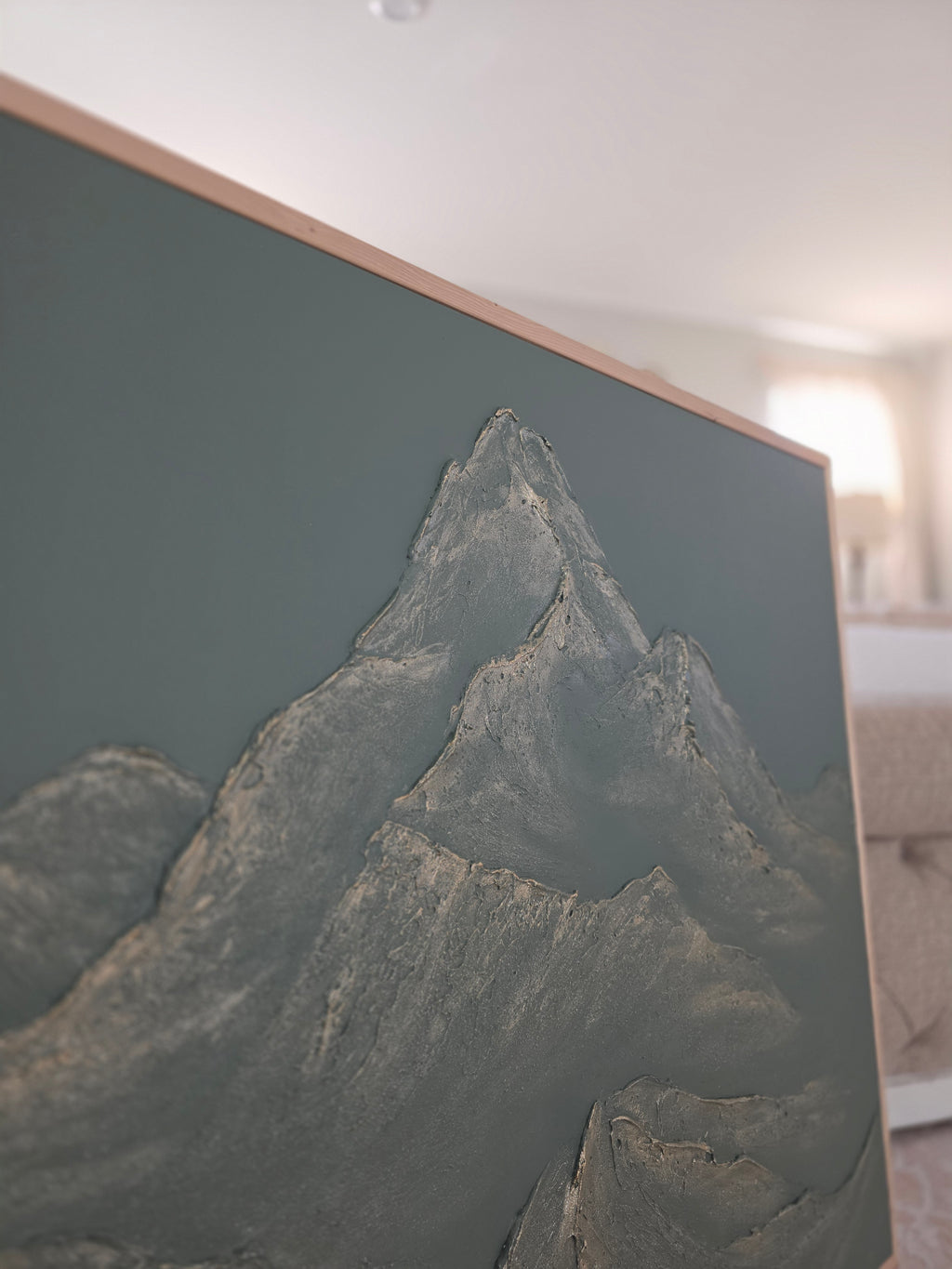 The Monumental Collection No. 15 - Large Textured Mountain Wall Art