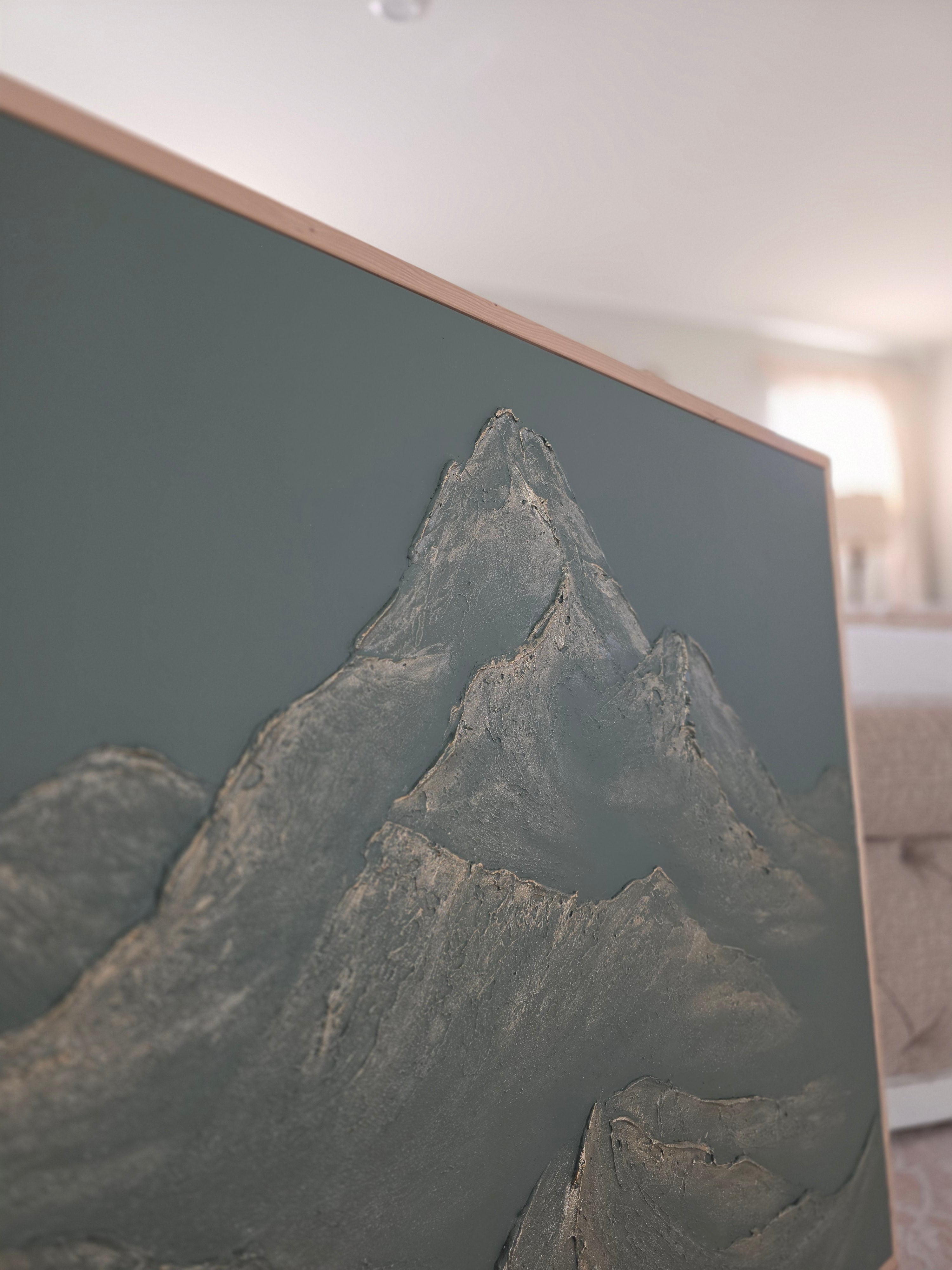 The Monumental Collection No. 15 - Large Textured Mountain Wall Art