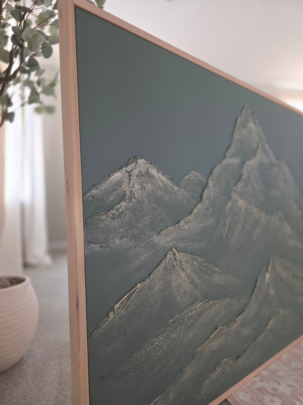 The Monumental Collection No. 15 - Large Textured Mountain Wall Art