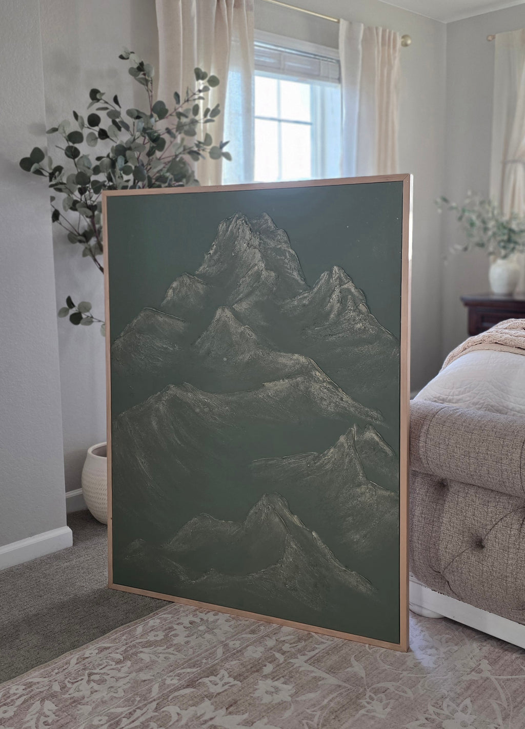 The Monumental Collection No. 16 - Large Textured Mountain Wall Art