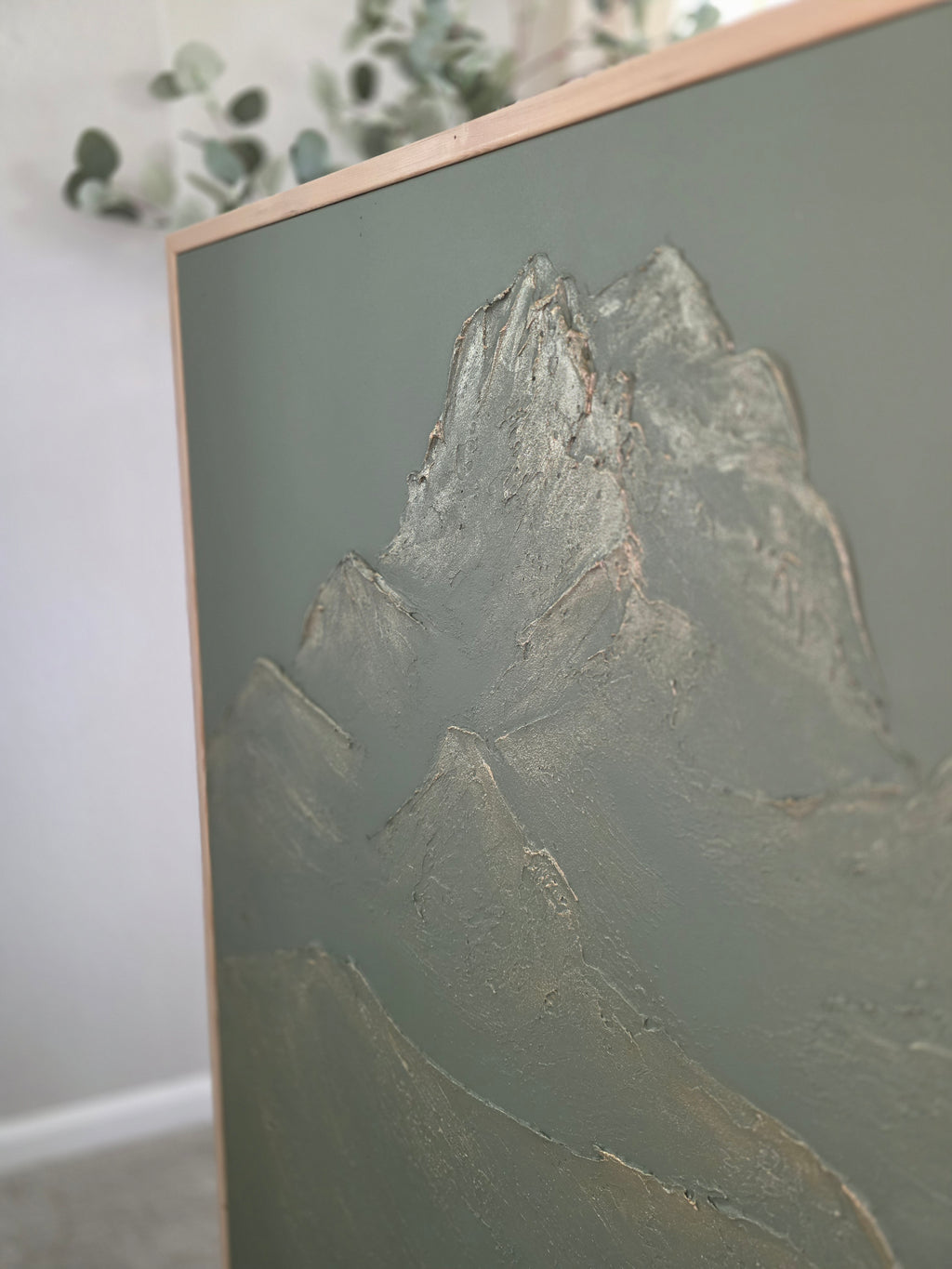 The Monumental Collection No. 16 - Large Textured Mountain Wall Art