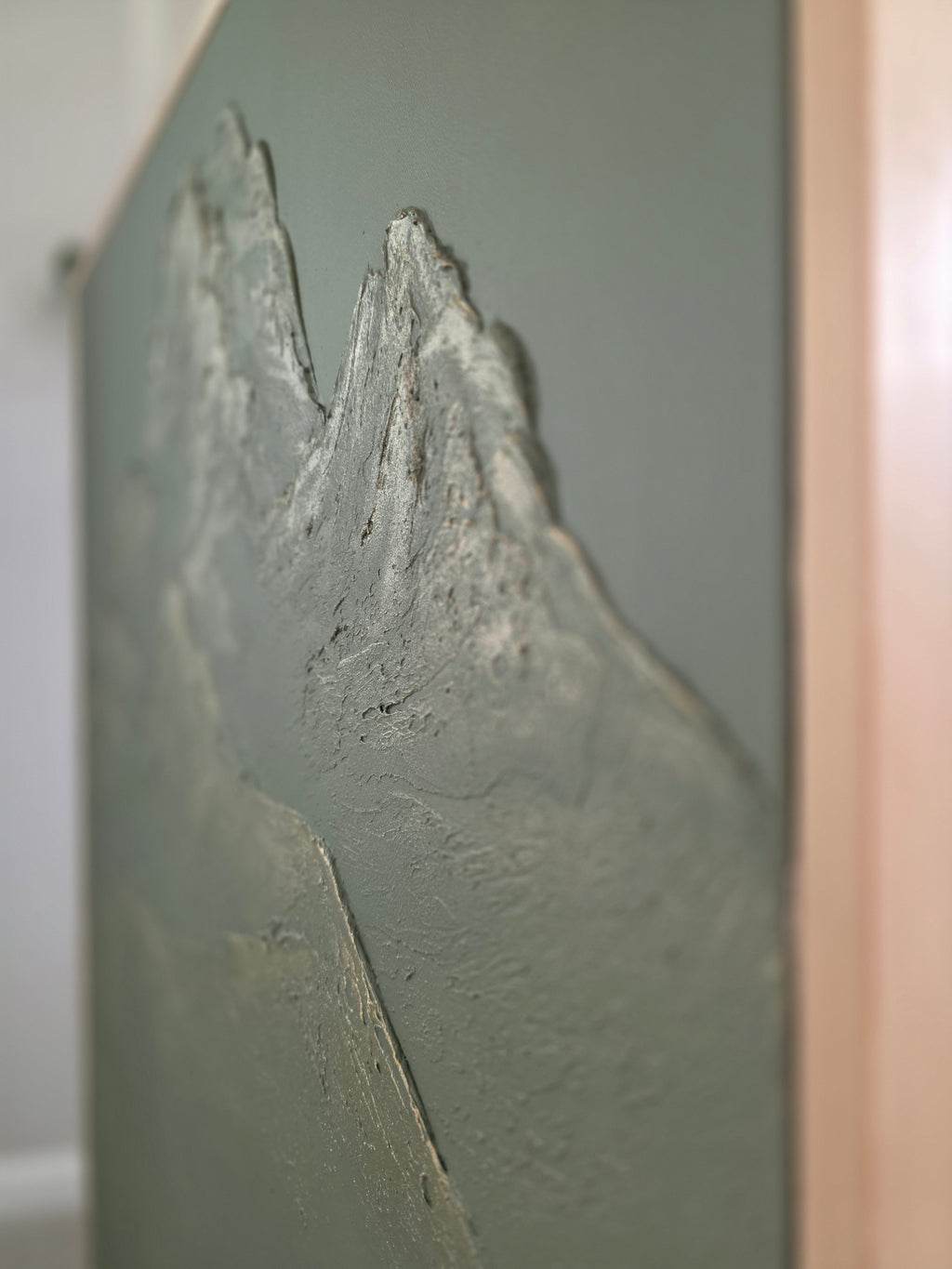 The Monumental Collection No. 16 - Large Textured Mountain Wall Art