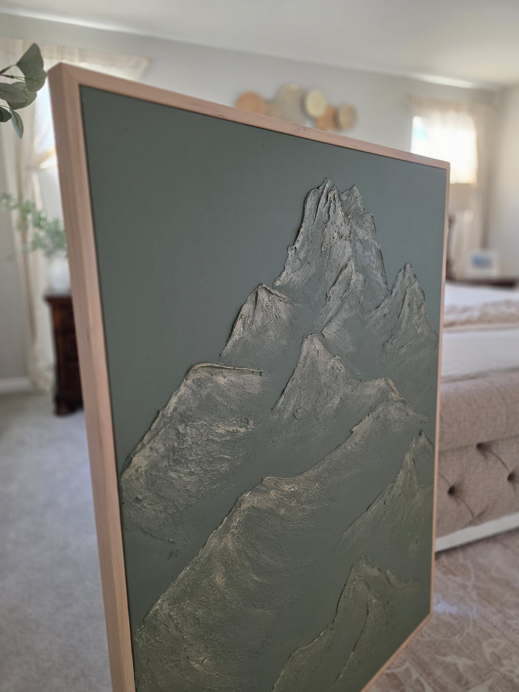The Monumental Collection No. 16 - Large Textured Mountain Wall Art