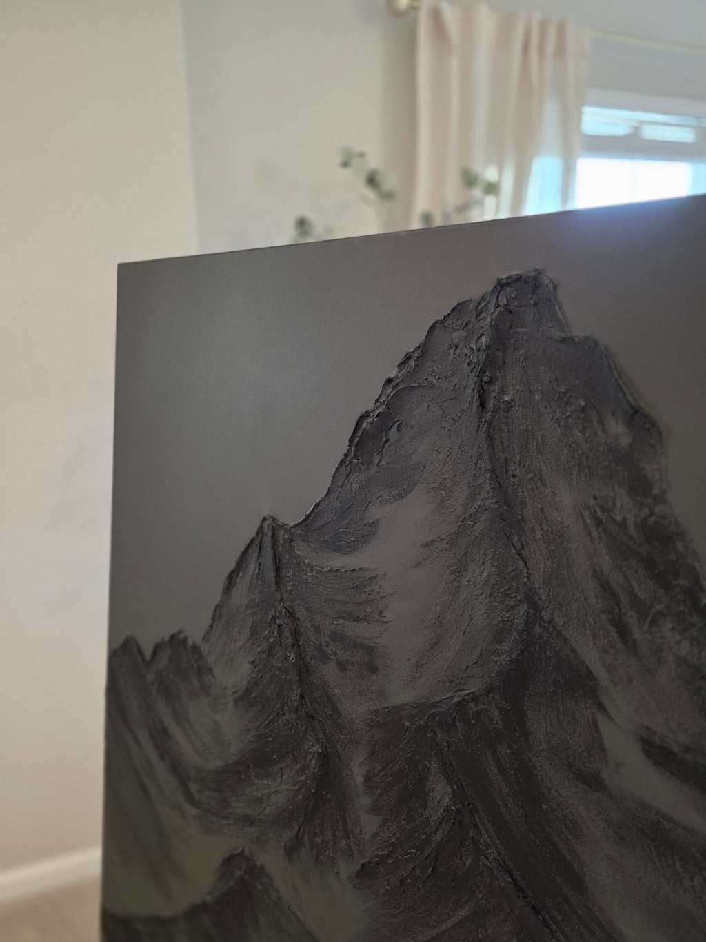 The Monumental Collection No. 19 - Large Textured Mountain Wall Art