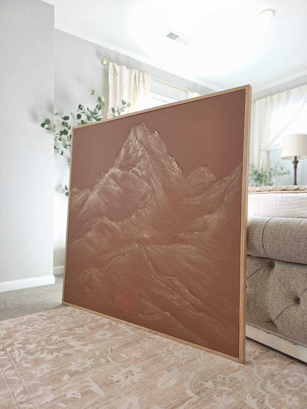 The Monumental Collection No. 17 - Large Textured Mountain Wall Art