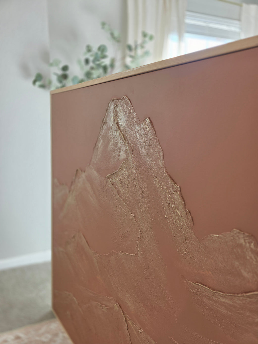 The Monumental Collection No. 17 - Large Textured Mountain Wall Art