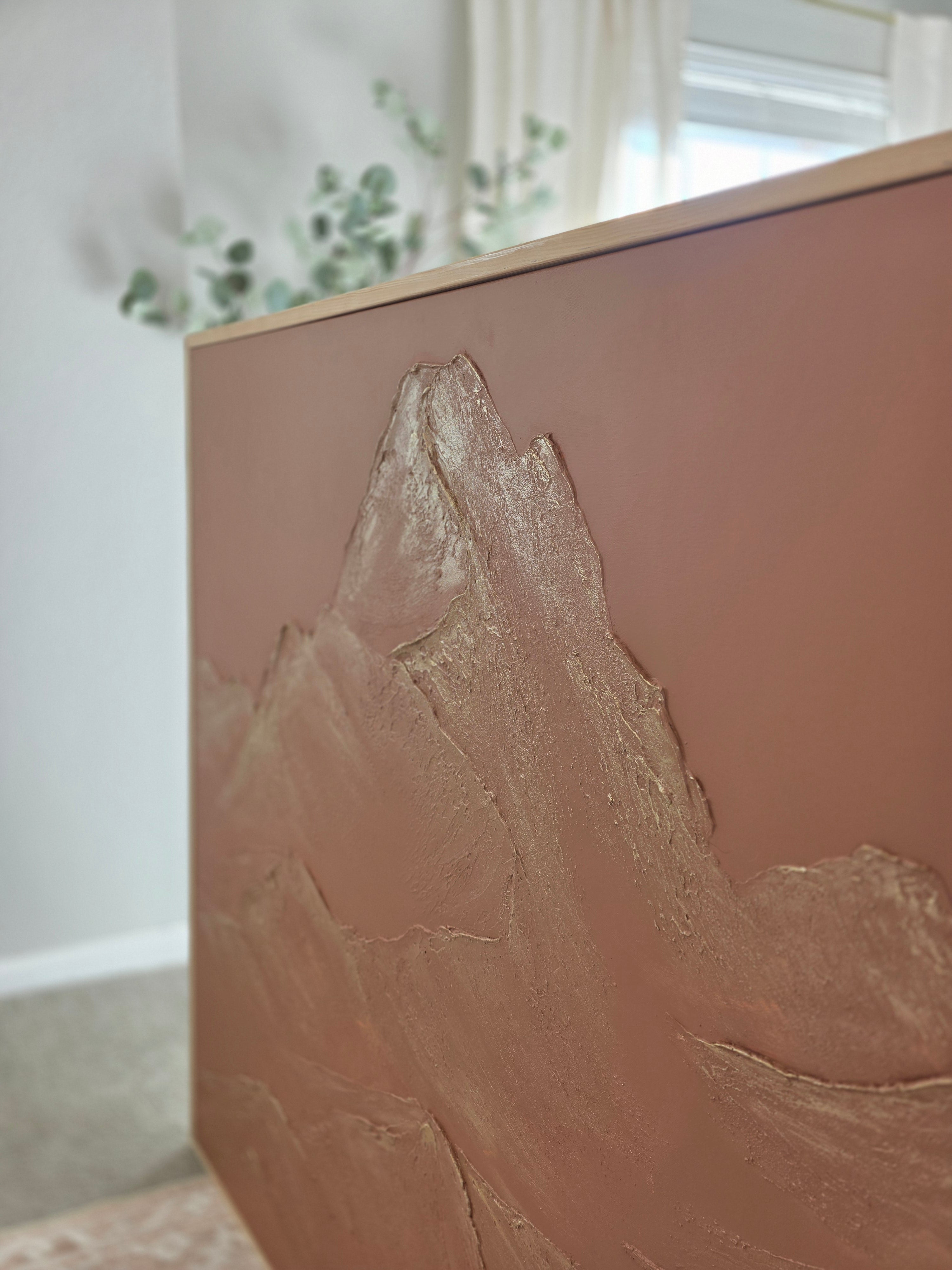 The Monumental Collection No. 17 - Large Textured Mountain Wall Art