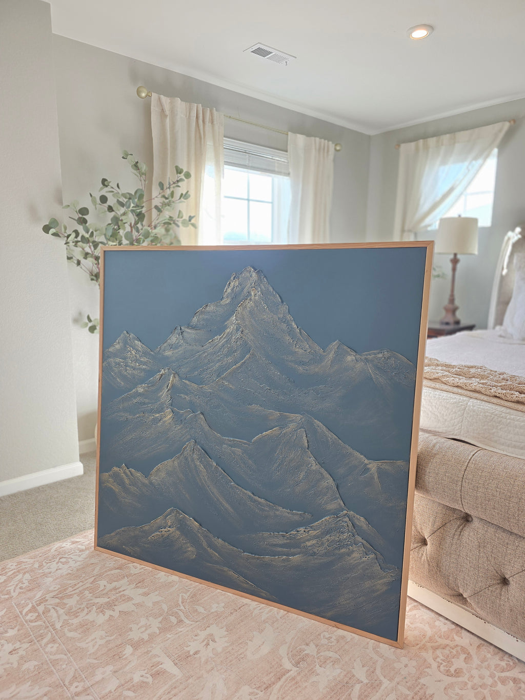 The Monumental Collection No. 18 - Large Textured Mountain Wall Art