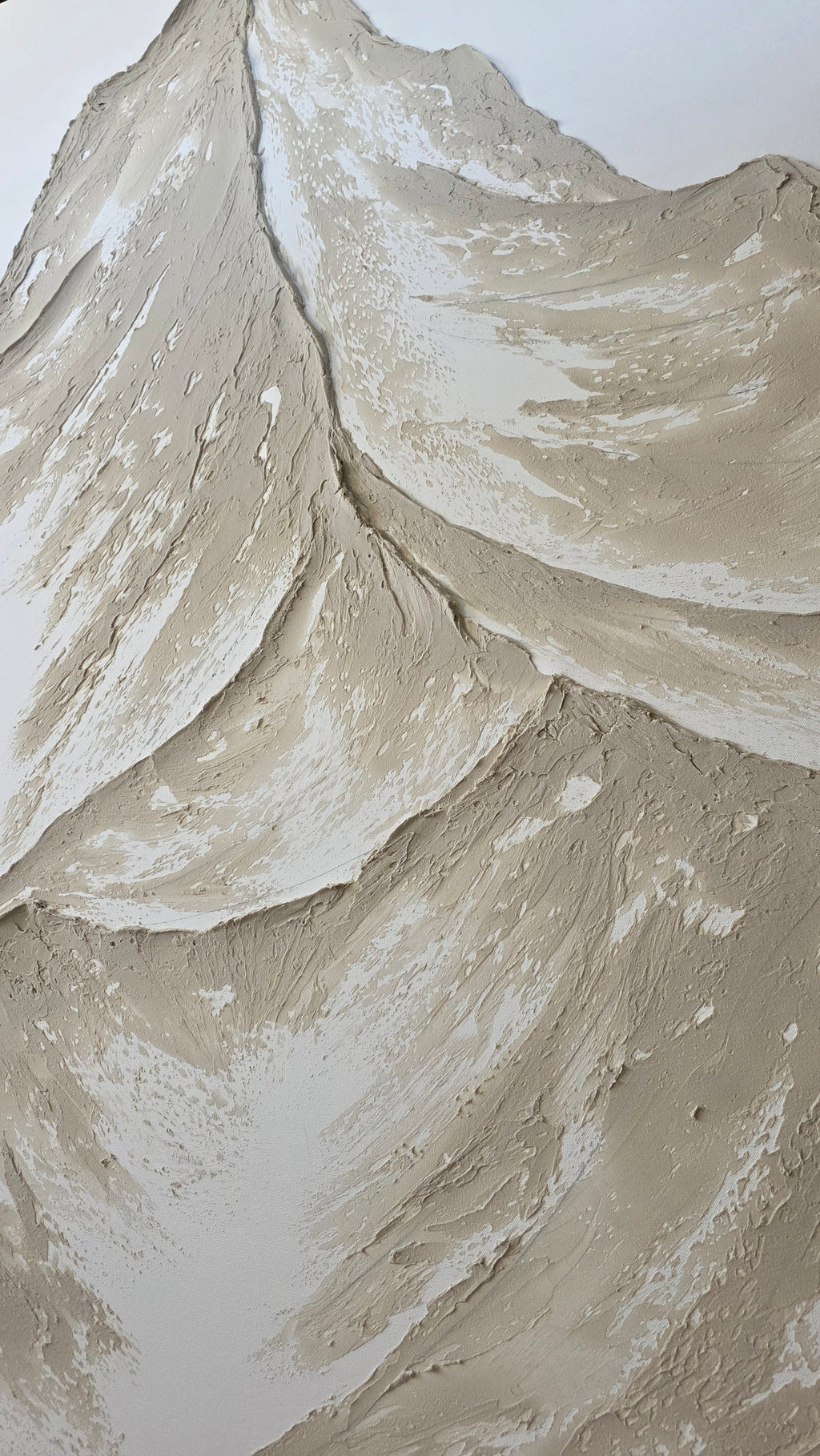 Silhouette Series No. 12 (48x60) - Large Textured Mountain Wall Art