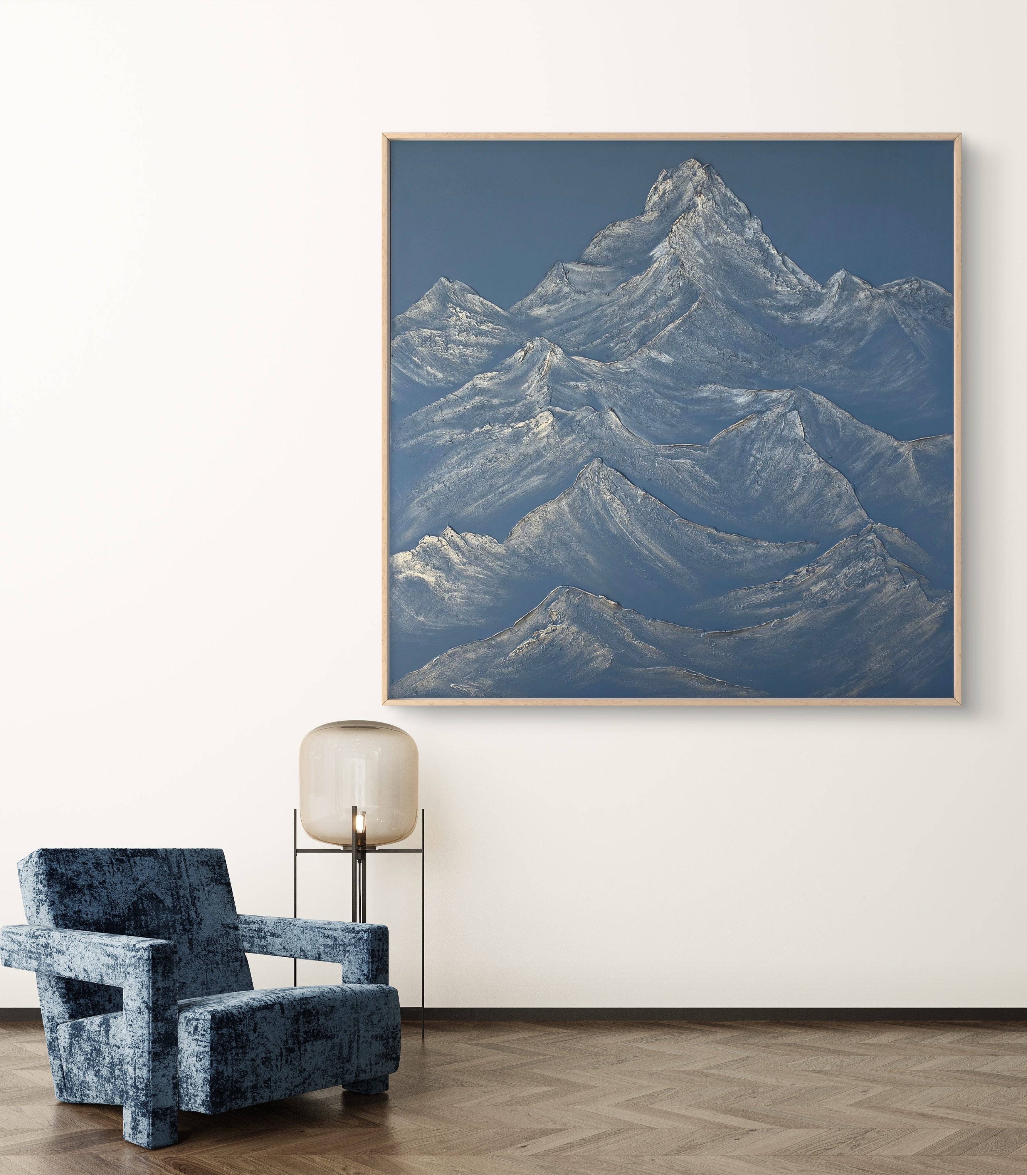 The Monumental Collection No. 18 - Large Textured Mountain Wall Art